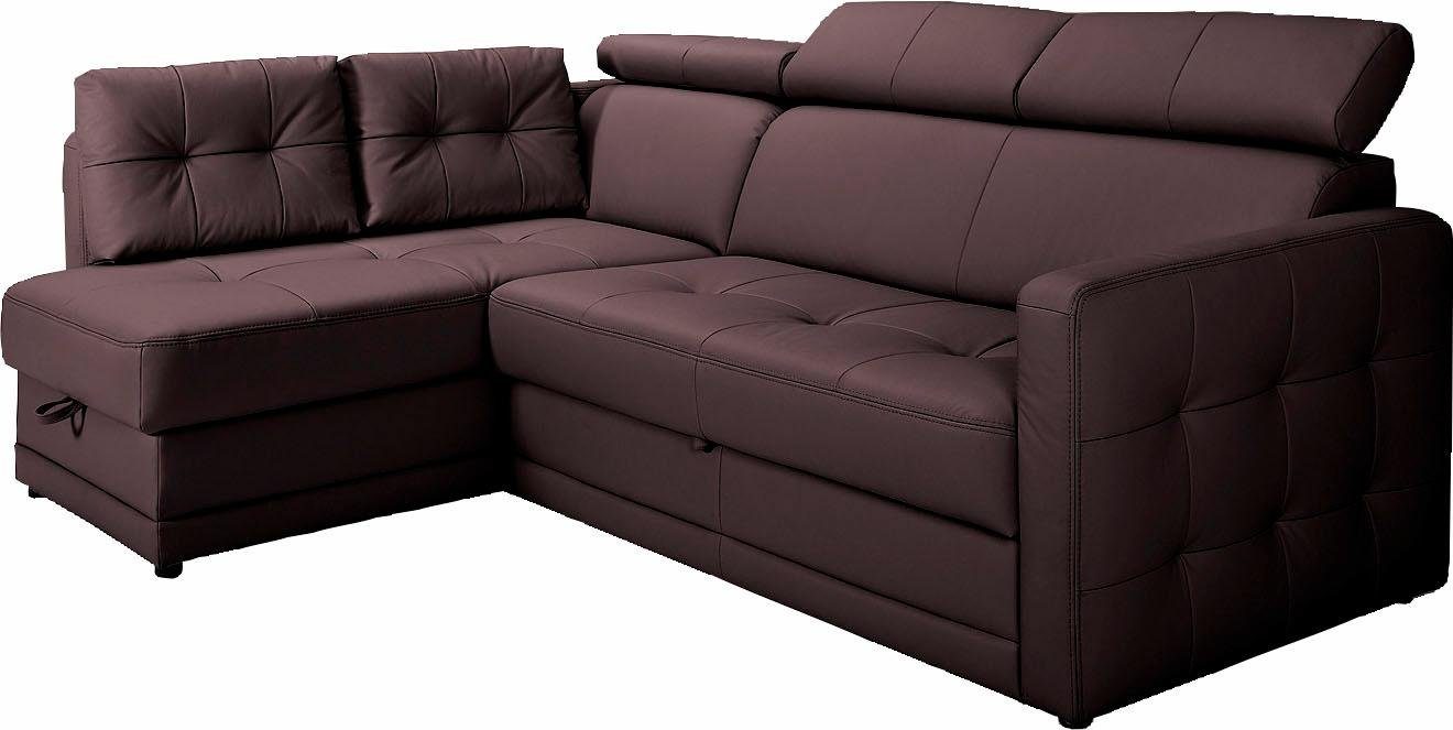 exxpo - sofa fashion Hoekbank Arles, veerkern, OTTOs Choice, tijdloos, breedte 225 cm, L-vorm keuze met bedfunctie en bedlade, inclusief hoofdeinde-verstelling