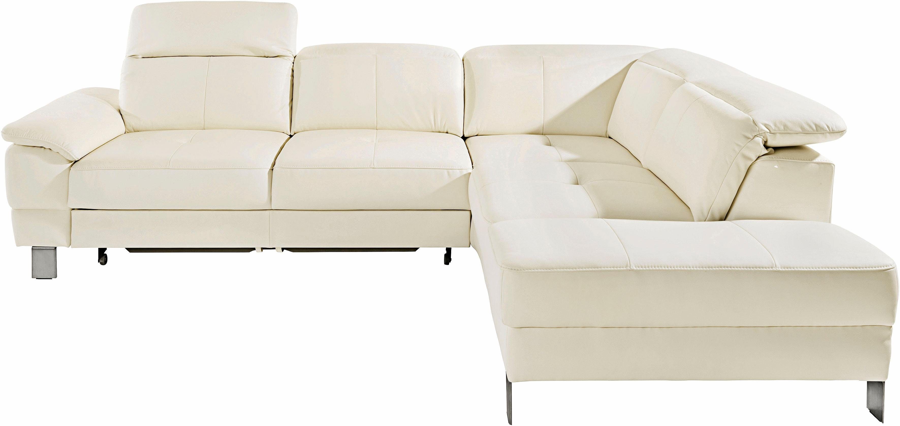exxpo - sofa fashion Hoekbank Mantua, L-vorm met hoofd- of rugverstelling, bedfunctie en bedlade