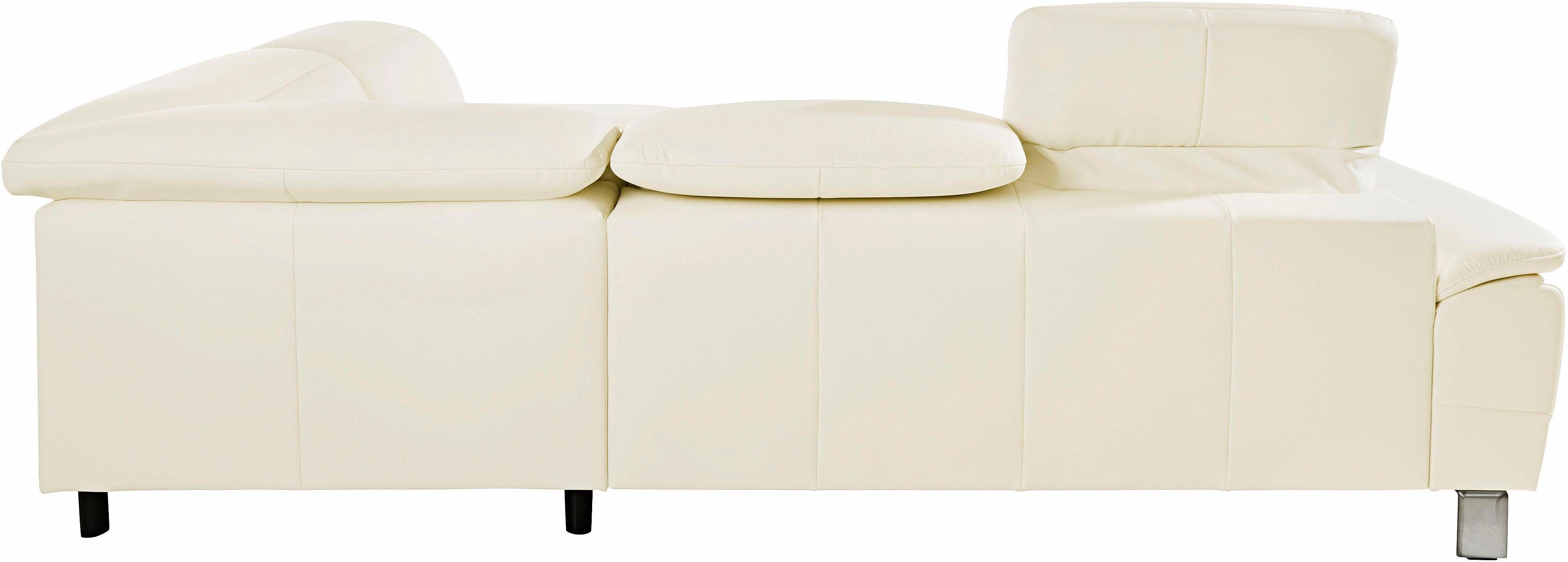 exxpo - sofa fashion Hoekbank Mantua, L-vorm met hoofd- of rugverstelling, bedfunctie en bedlade