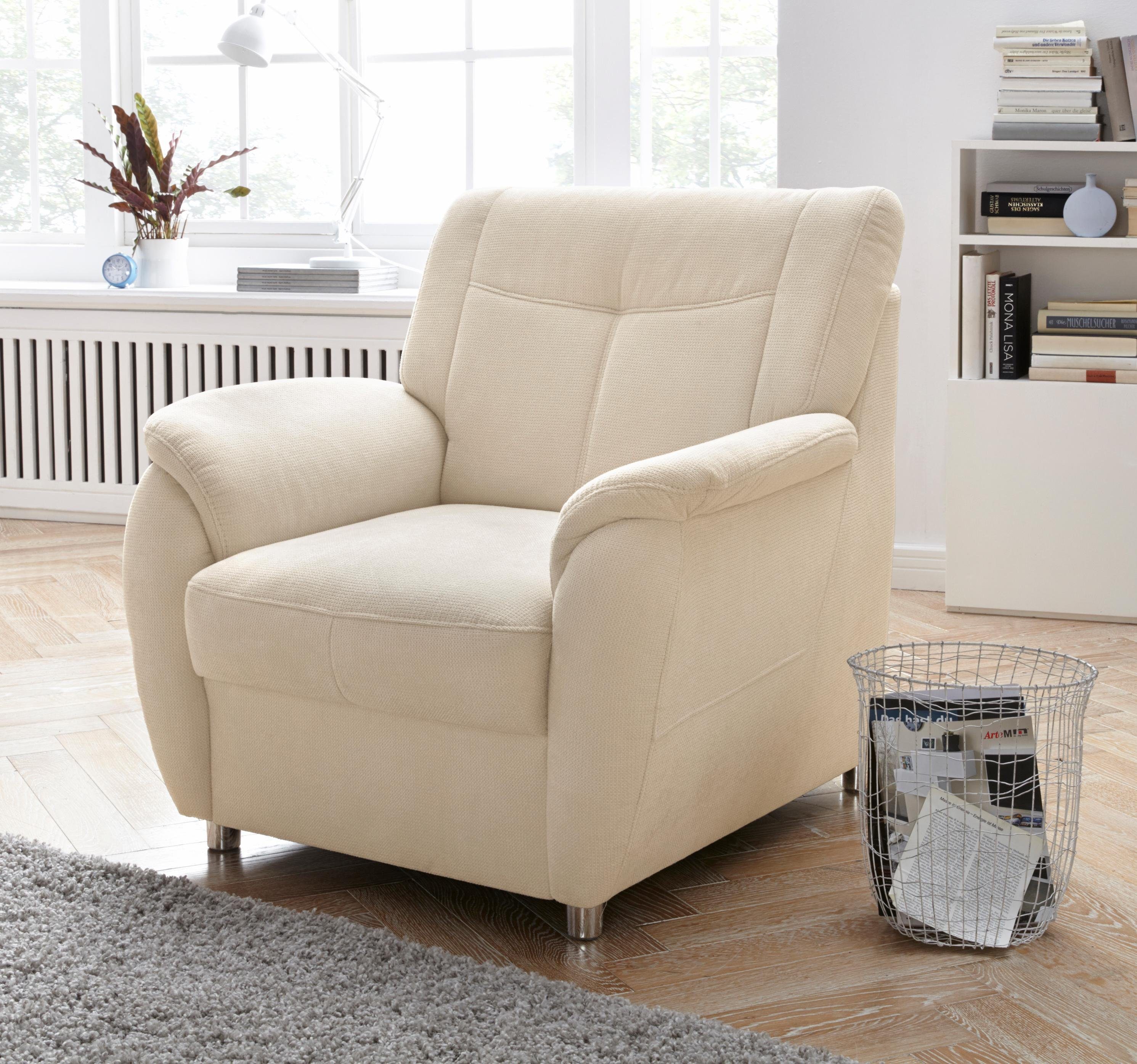 sit&more Fauteuil Sonoma met binnenvering fauteuils maat Luxe-microvezel beige