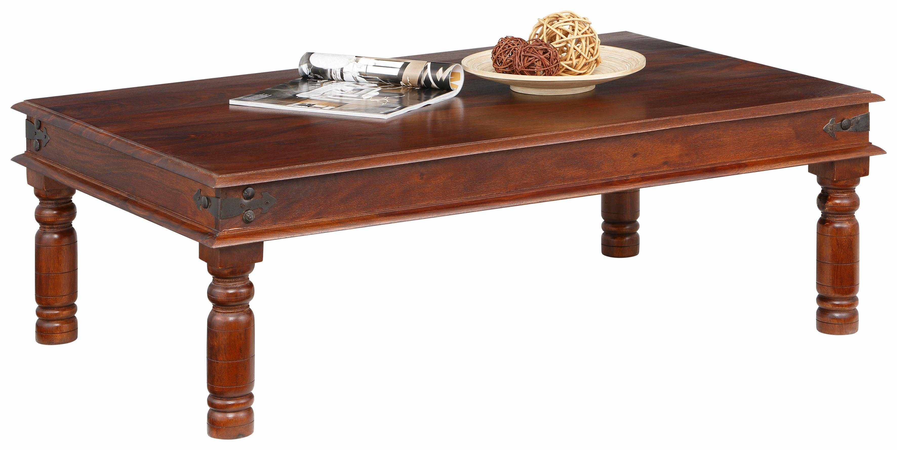 Home affaire Salontafel Jaya poten met decoratief freeswerk