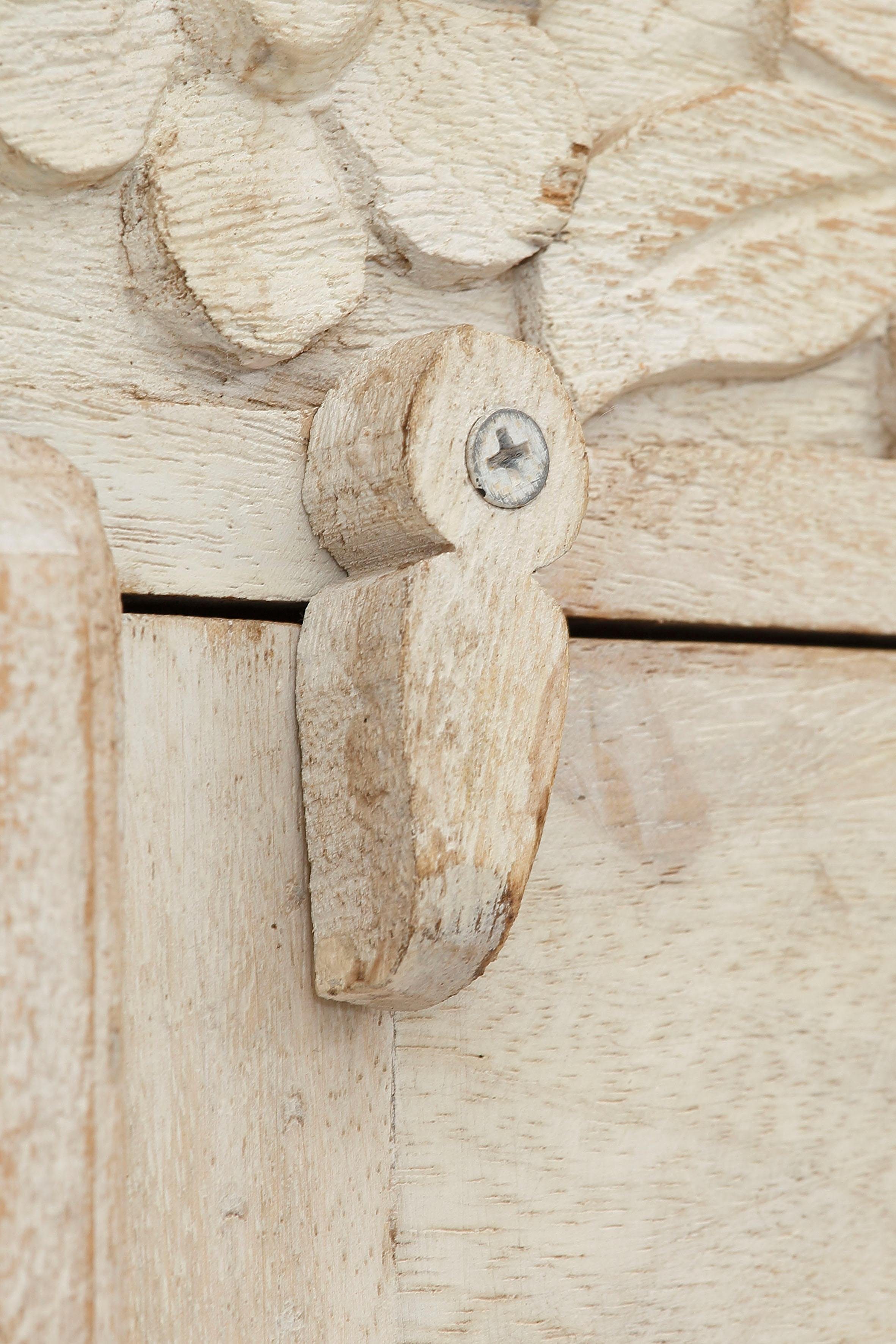 Home affaire Kledingkast Devdan met decoratief freeswerk boven, breedte 100 cm, veel bergruimte
