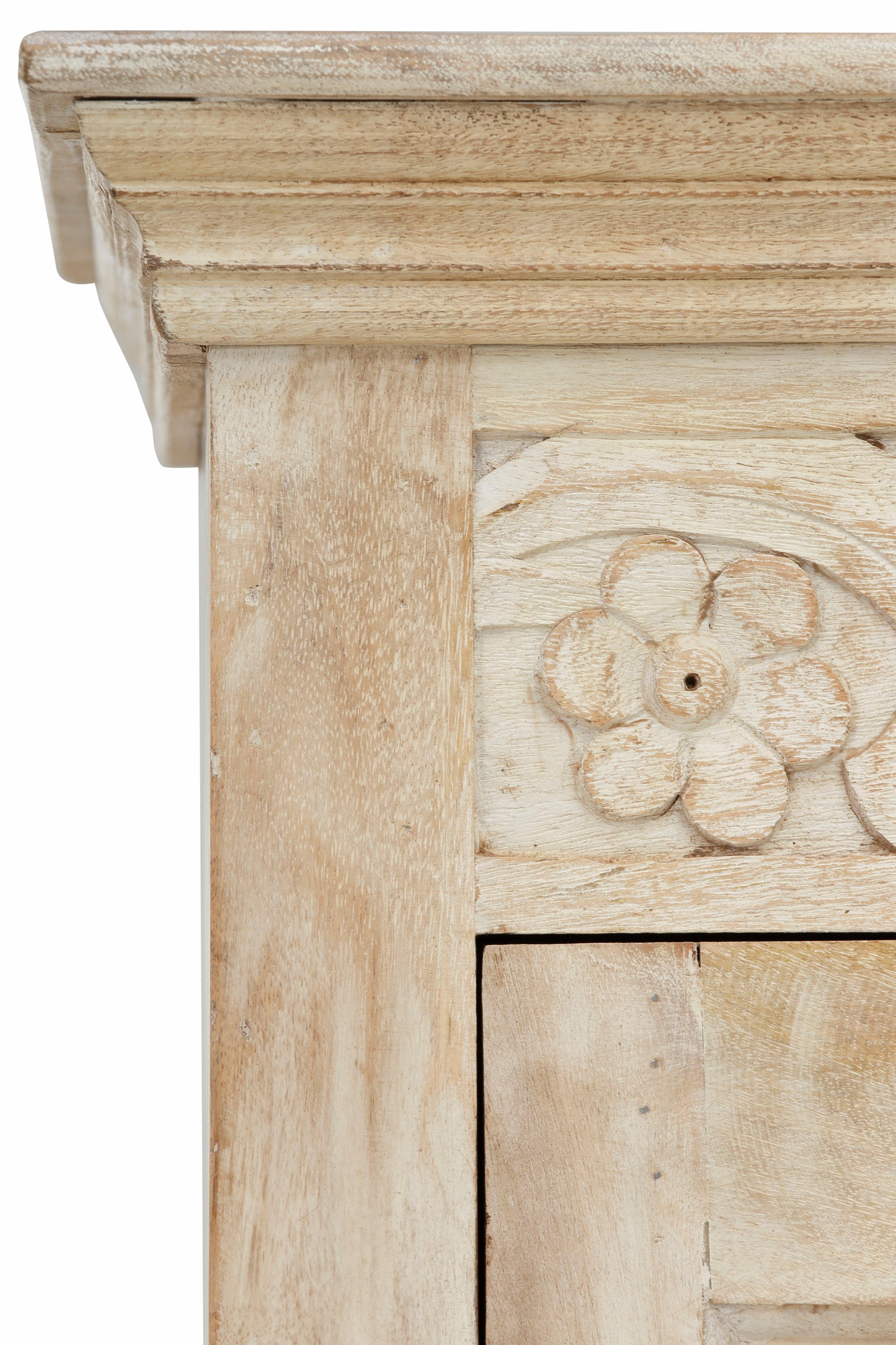 Home affaire Kledingkast Devdan met decoratief freeswerk boven, breedte 100 cm, veel bergruimte