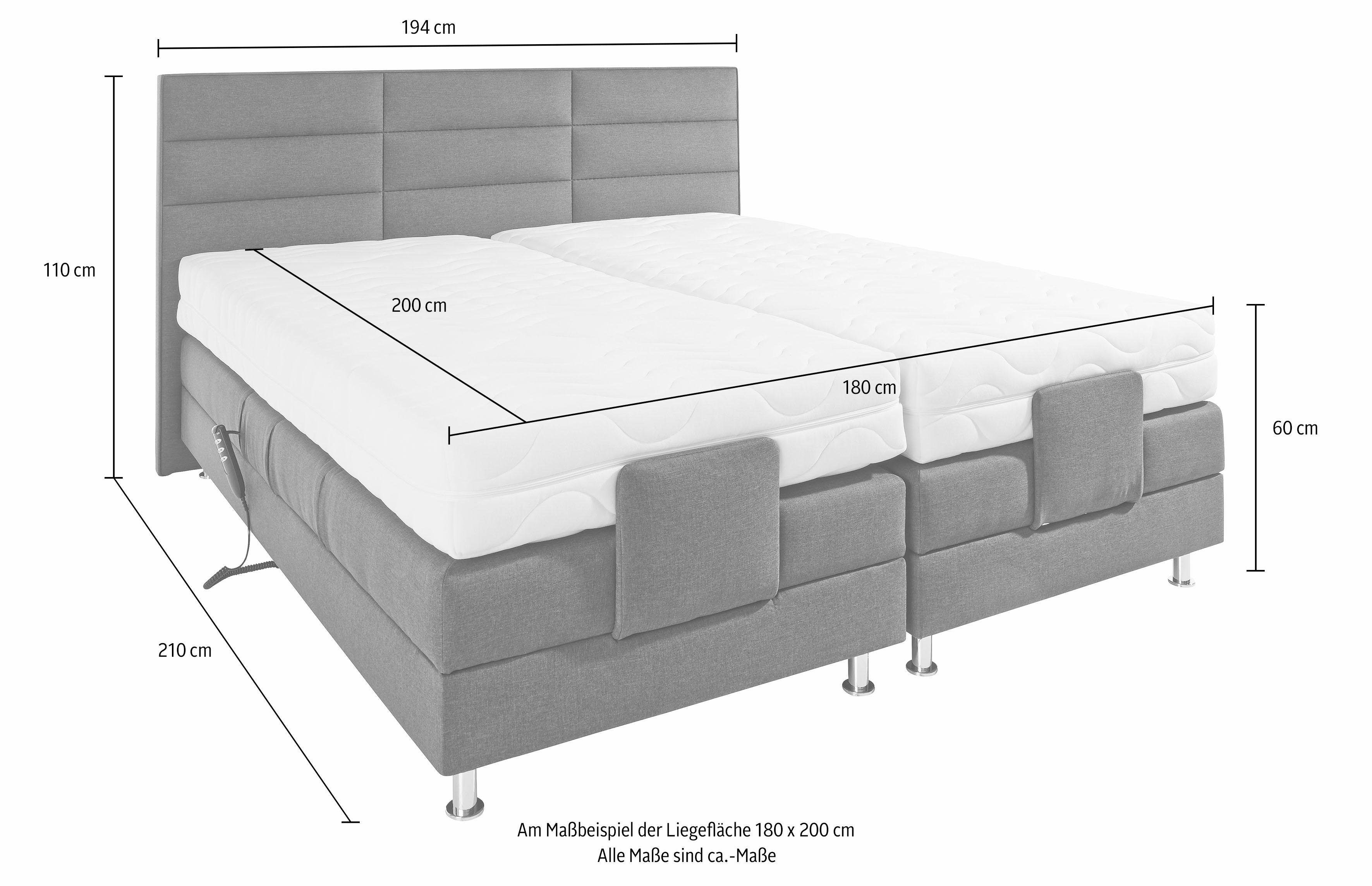 Westfalia Polsterbetten Boxspring met motor in diverse uitvoeringen