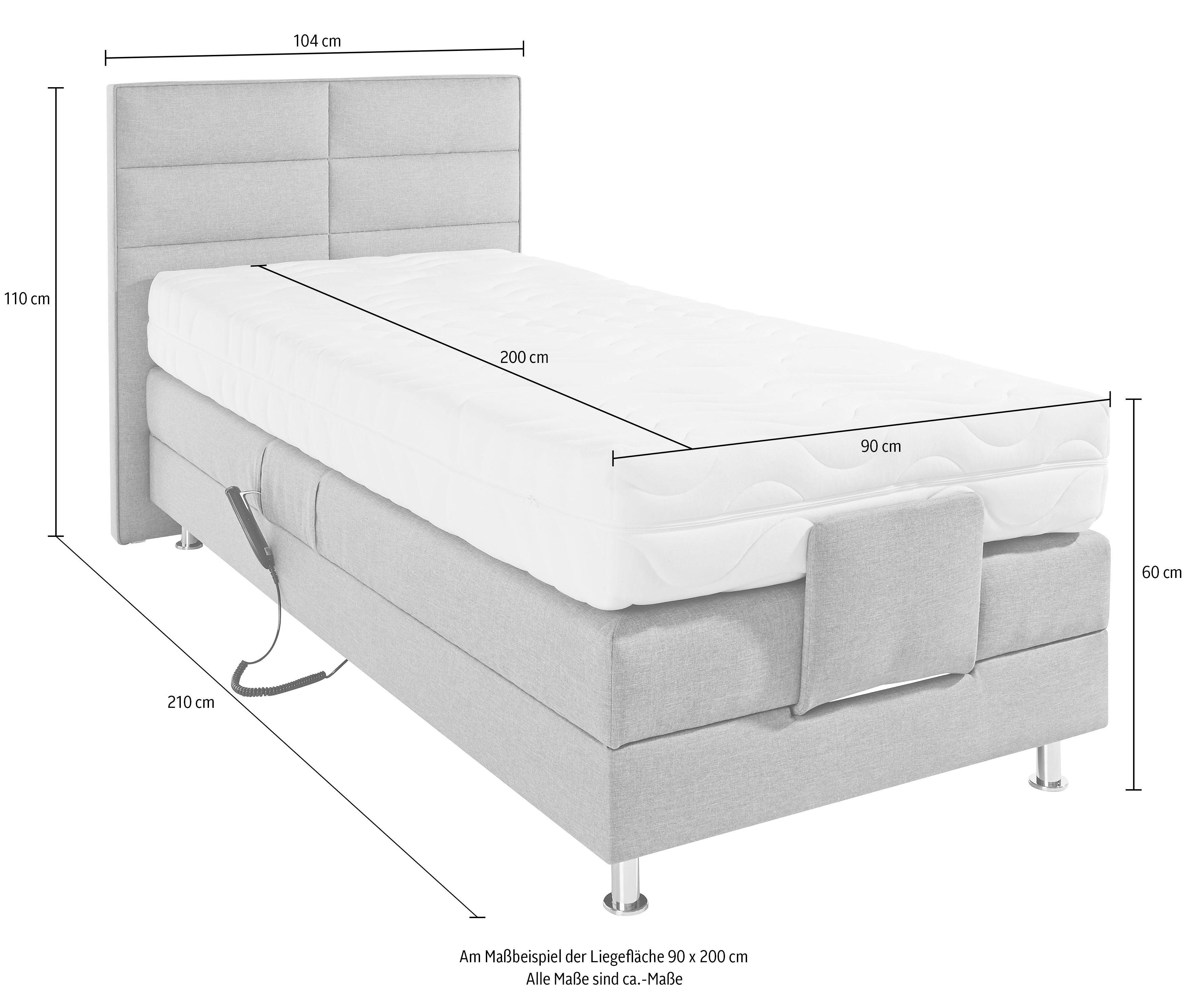 Westfalia Polsterbetten Boxspring met motor in diverse uitvoeringen