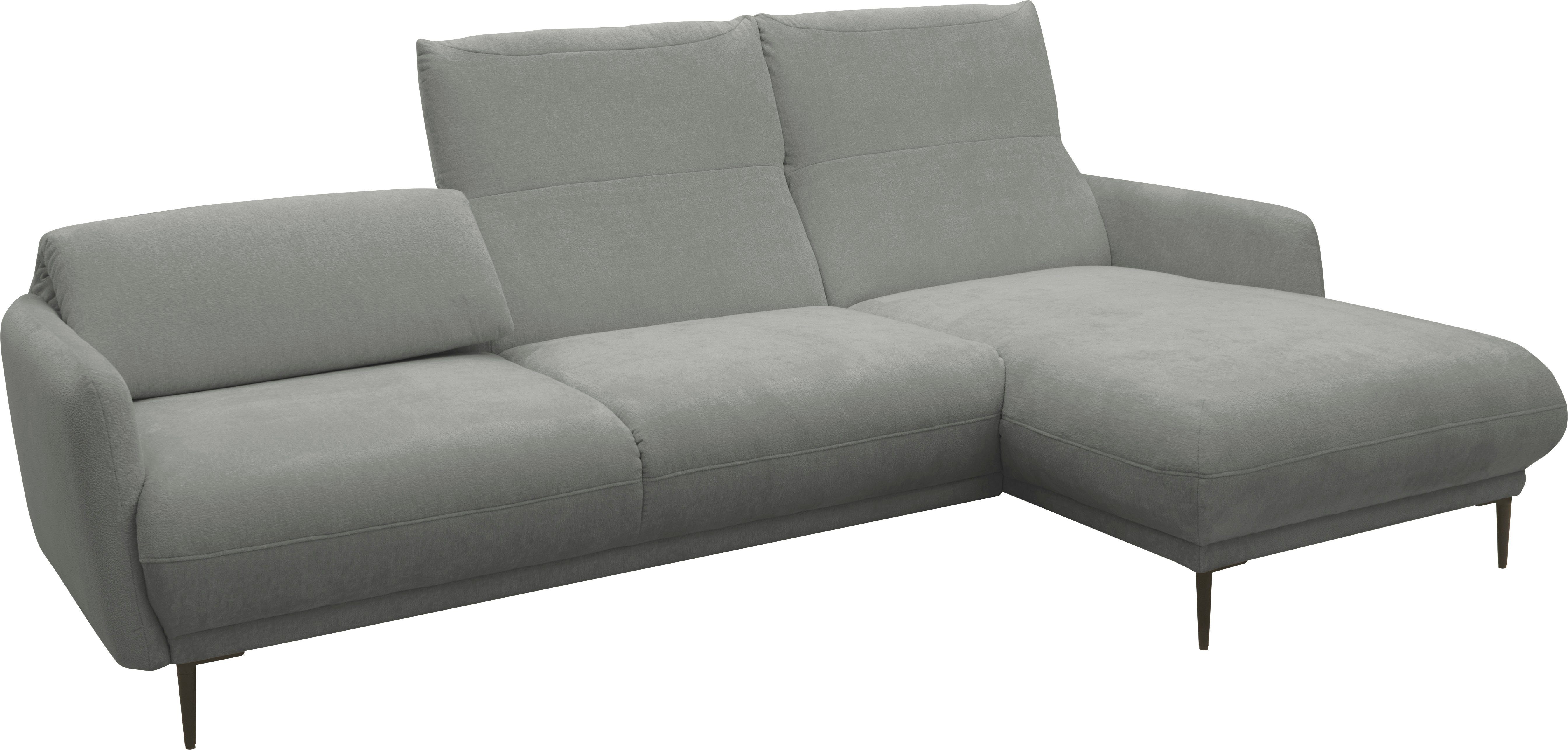 andas Hoekbank Skovsende zitbreedte 245 cm, rugleuning traploos opklapbaar voor