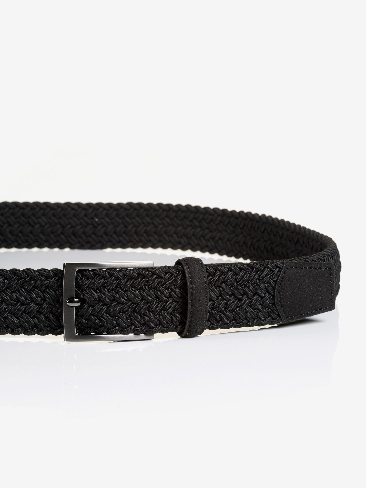 MONTI Leren riem Havanna Gevlochten riem