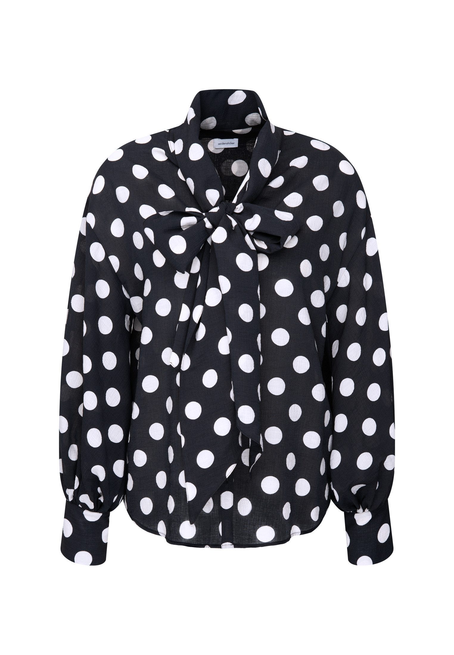 seidensticker Blouse met ruches Zwarte roos