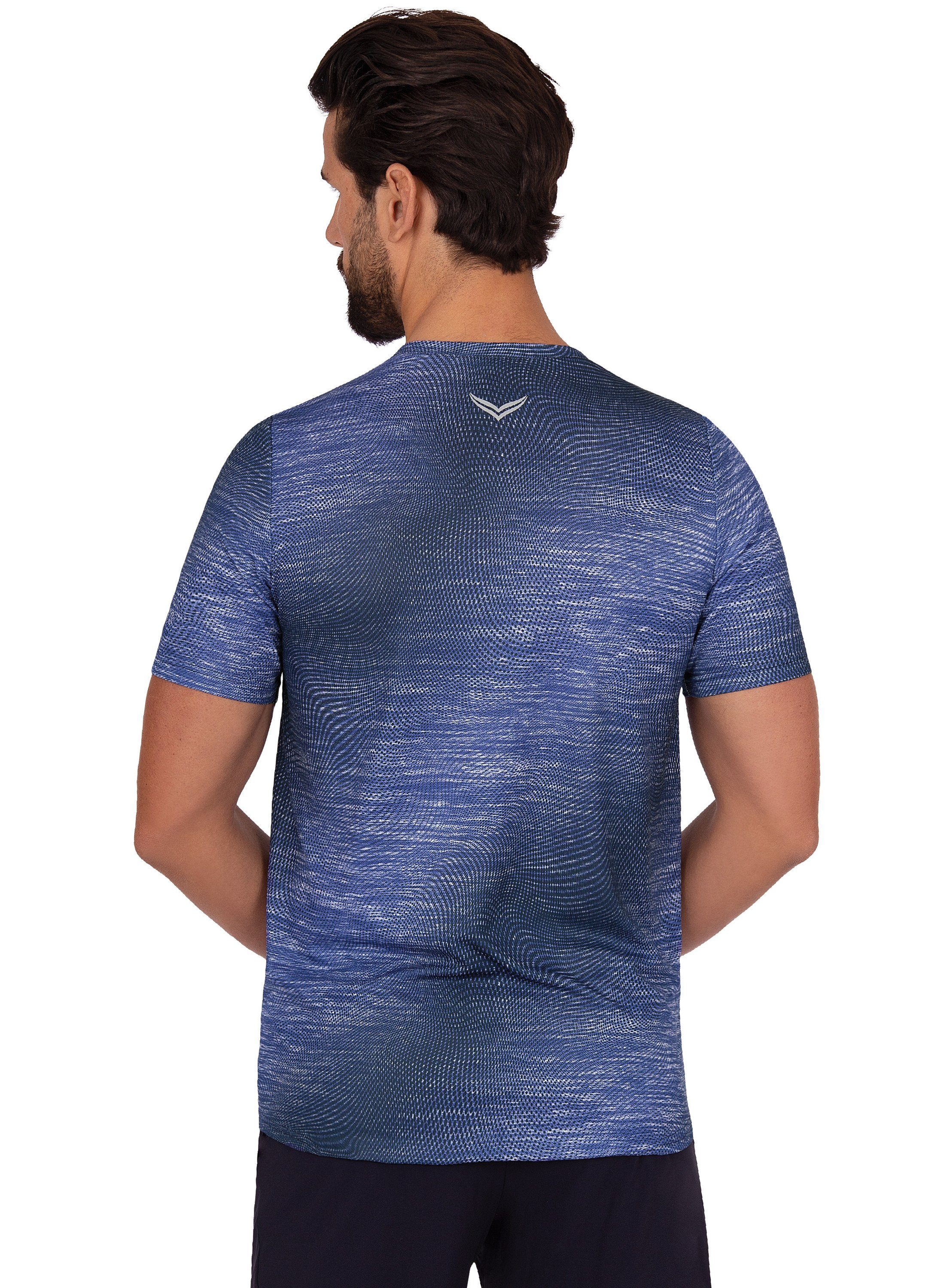 Trigema T-shirt TRIGEMA COOLMAX® sportshirt met een modieuze print (1-delig)