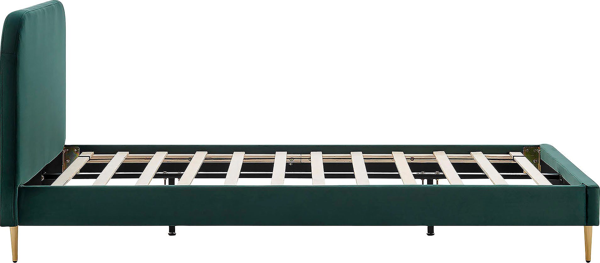 SalesFever Gestoffeerd bed Poten chroom goudkleur