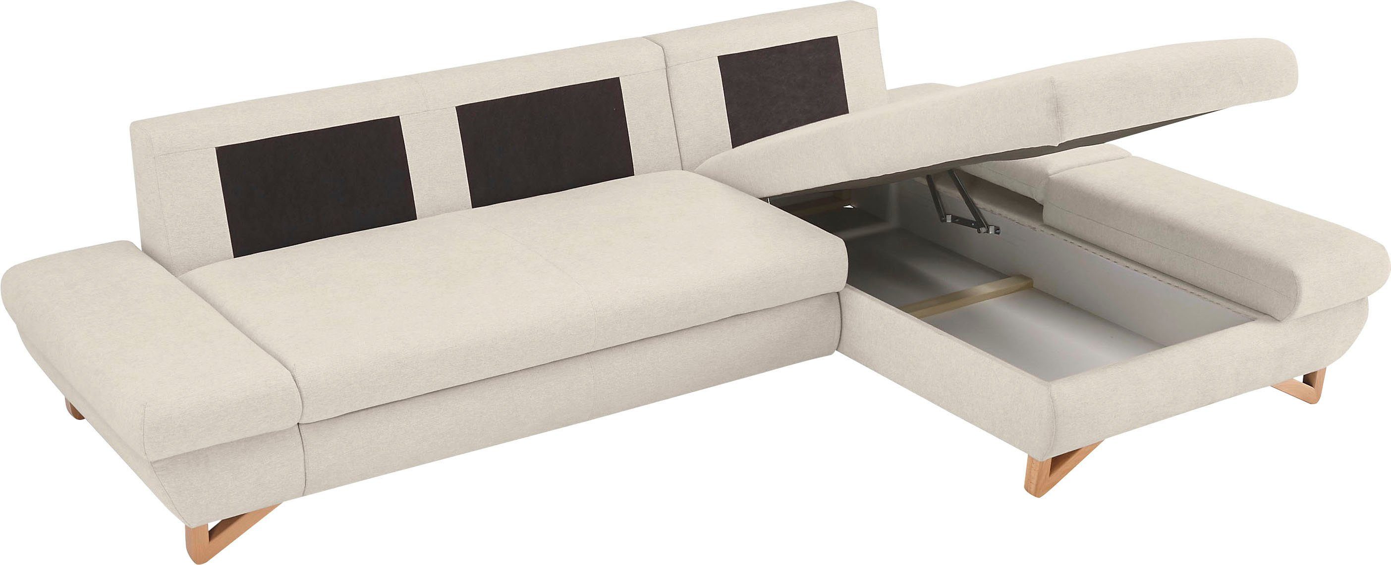 INOSIGN Slaapbank City/Giron comfortabele slaapbank (ligoppervlak 245 x 138 cm) en bedlade