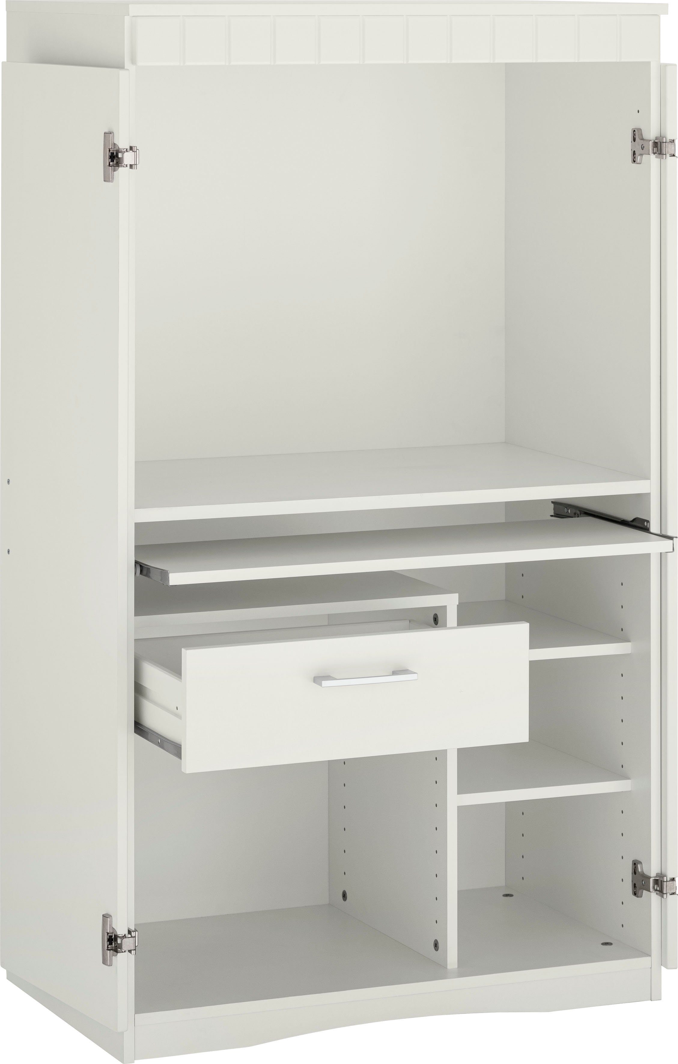 VOGL Möbelfabrik Secretaire Niklas PC-kast, thuiskantoor, afmetingen 80 x 50 x 138 cm, Made in Germany