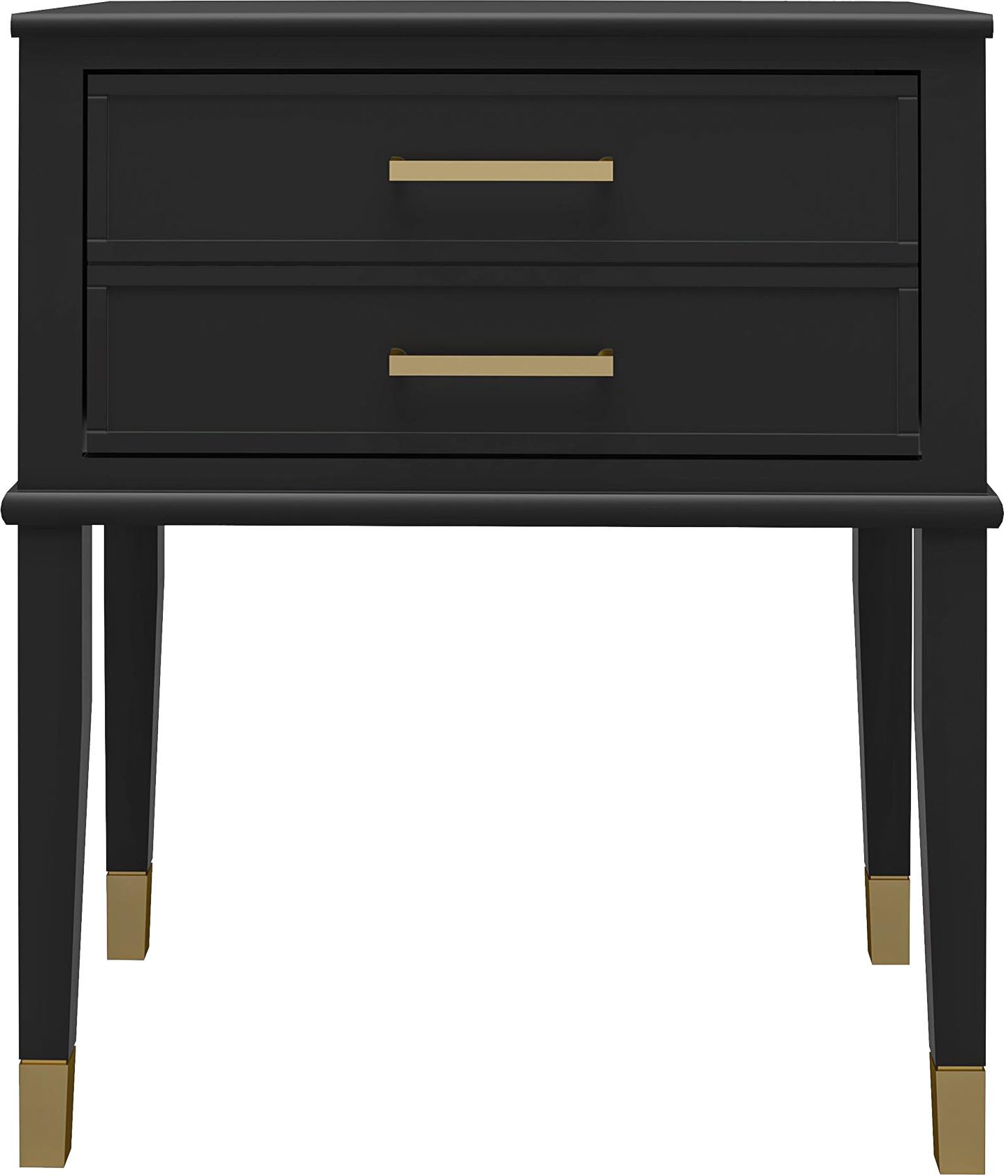CosmoLiving by Cosmopolitan Bijzettafel Westerleigh 1 lade, van gemakkelijk te onderhouden mdf, poten van massief hout, hoogte 72 cm (1 stuk)