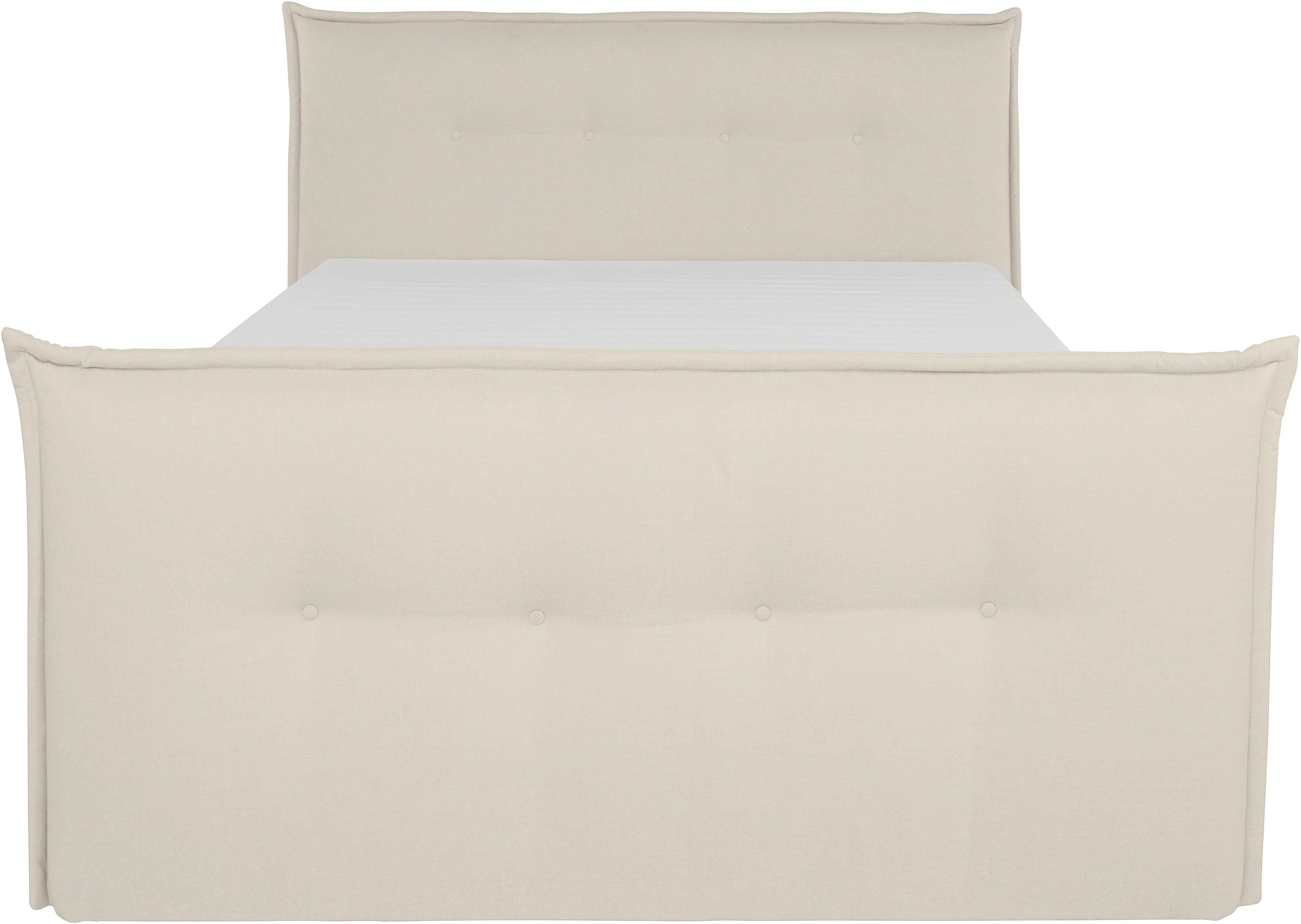 andas Boxspring Lichtgewicht inclusief voetbord, bedkist & topmatras, in 4 breedten en 2 hardheden