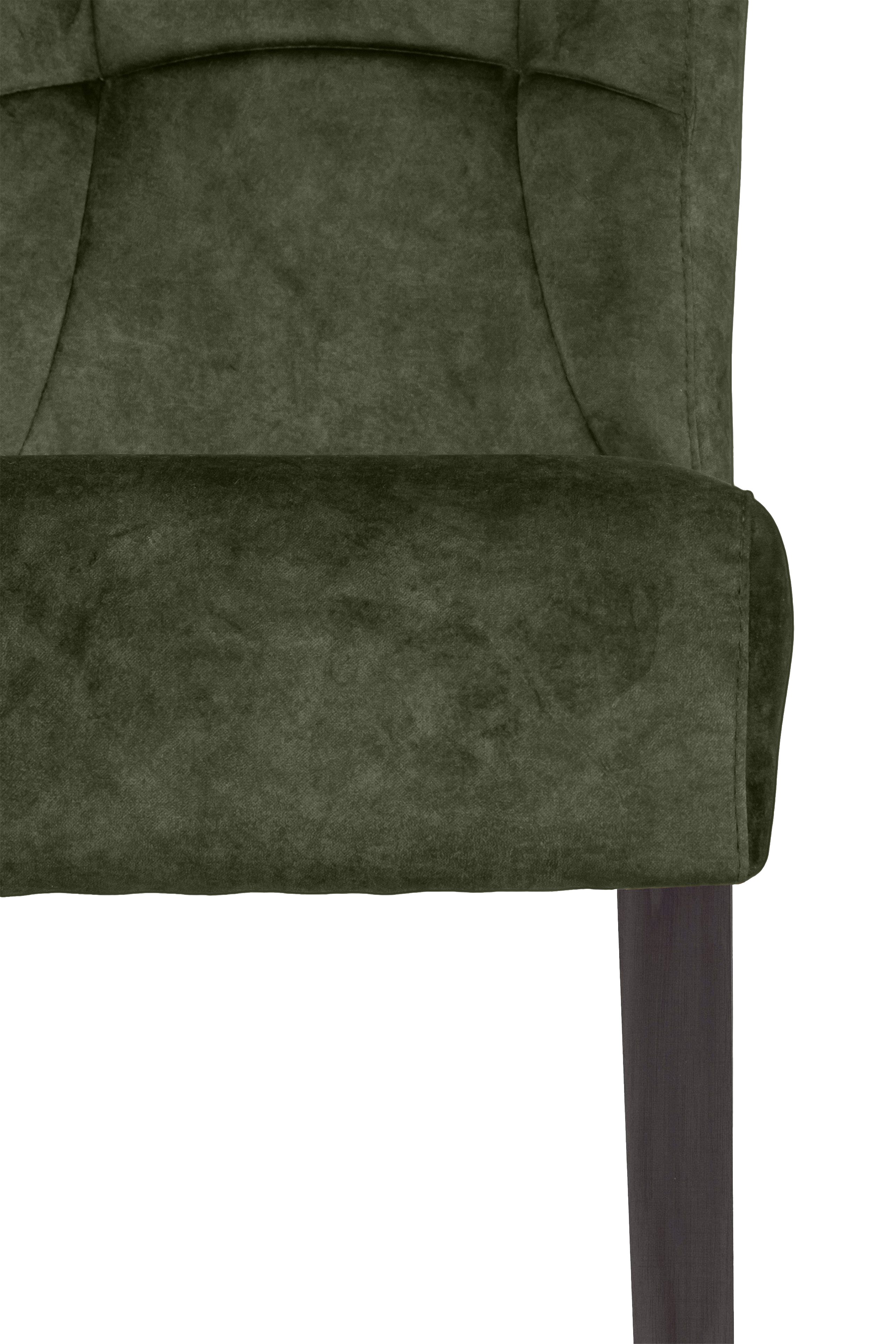 Home affaire Stoel met 4 poten Henry Zacht verdikte zitting en rugleuning (set, 2 stuks)