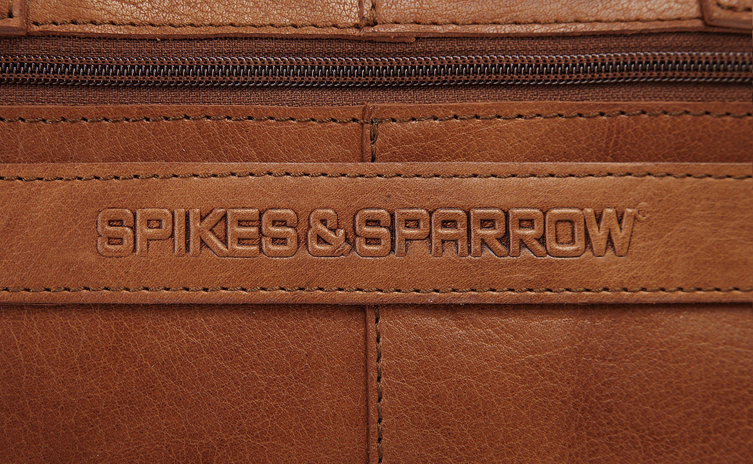 Spikes & Sparrow Aktetas echt leder