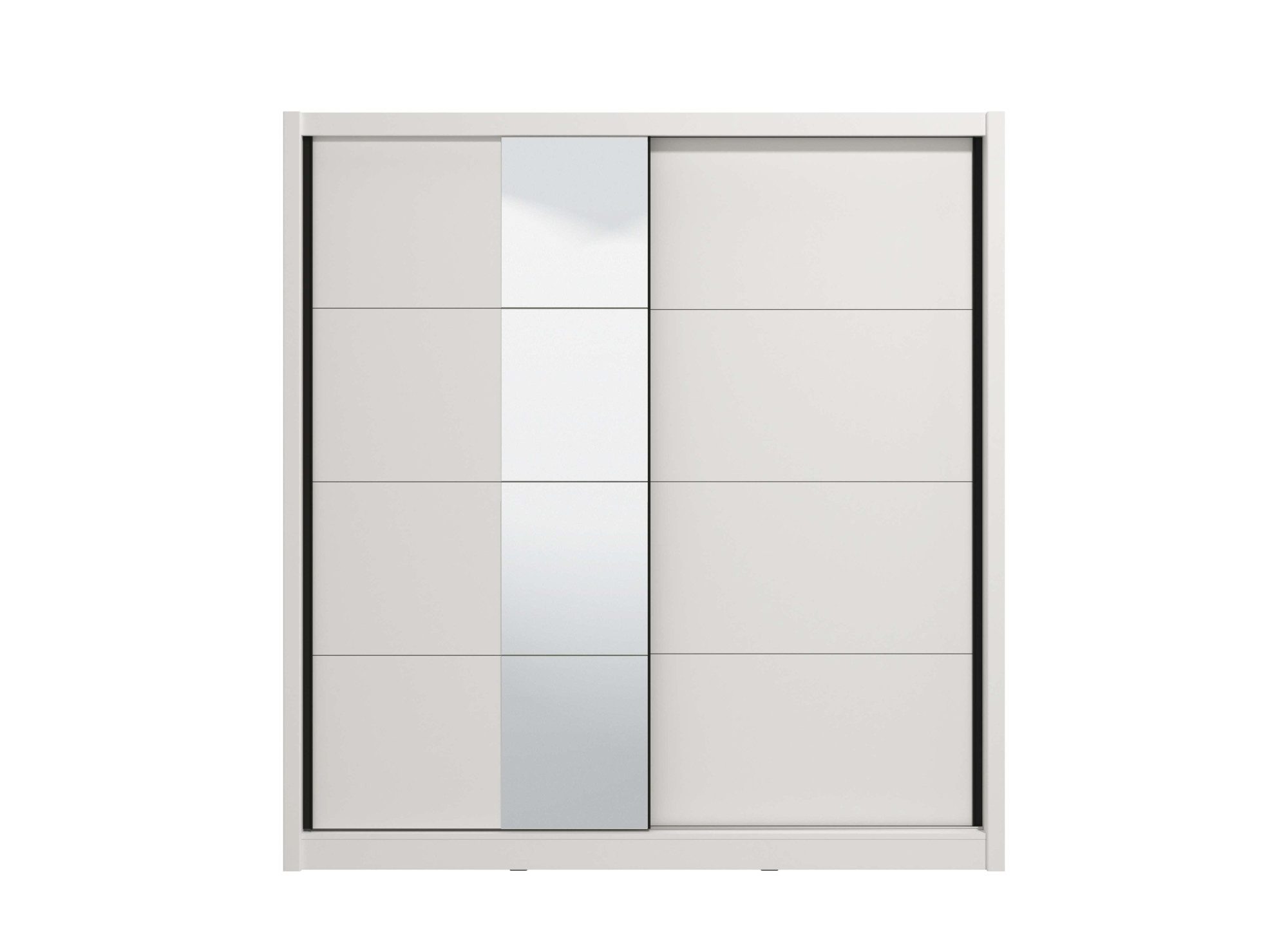 INOSIGN Schuifdeurkast Albi, slaapkamerkast, linnenkast in cashmere of wit Kledingkast met spiegel MET binneninrichting, FSC®-gecertificeerd