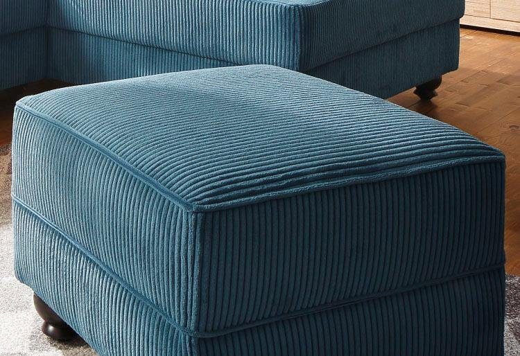 Home affaire Hoekbank King George King Henry, L-vorm met binnenvering, in casual bekleding en vele kussens