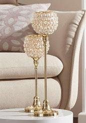 Home affaire Waxinelichthouder Kristal (set, 2 stuks)