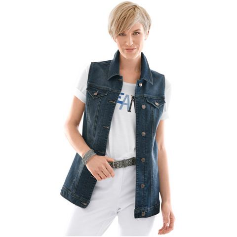 Otto - Collection L NU 15% KORTING: Collection L jeansgilet in langer model