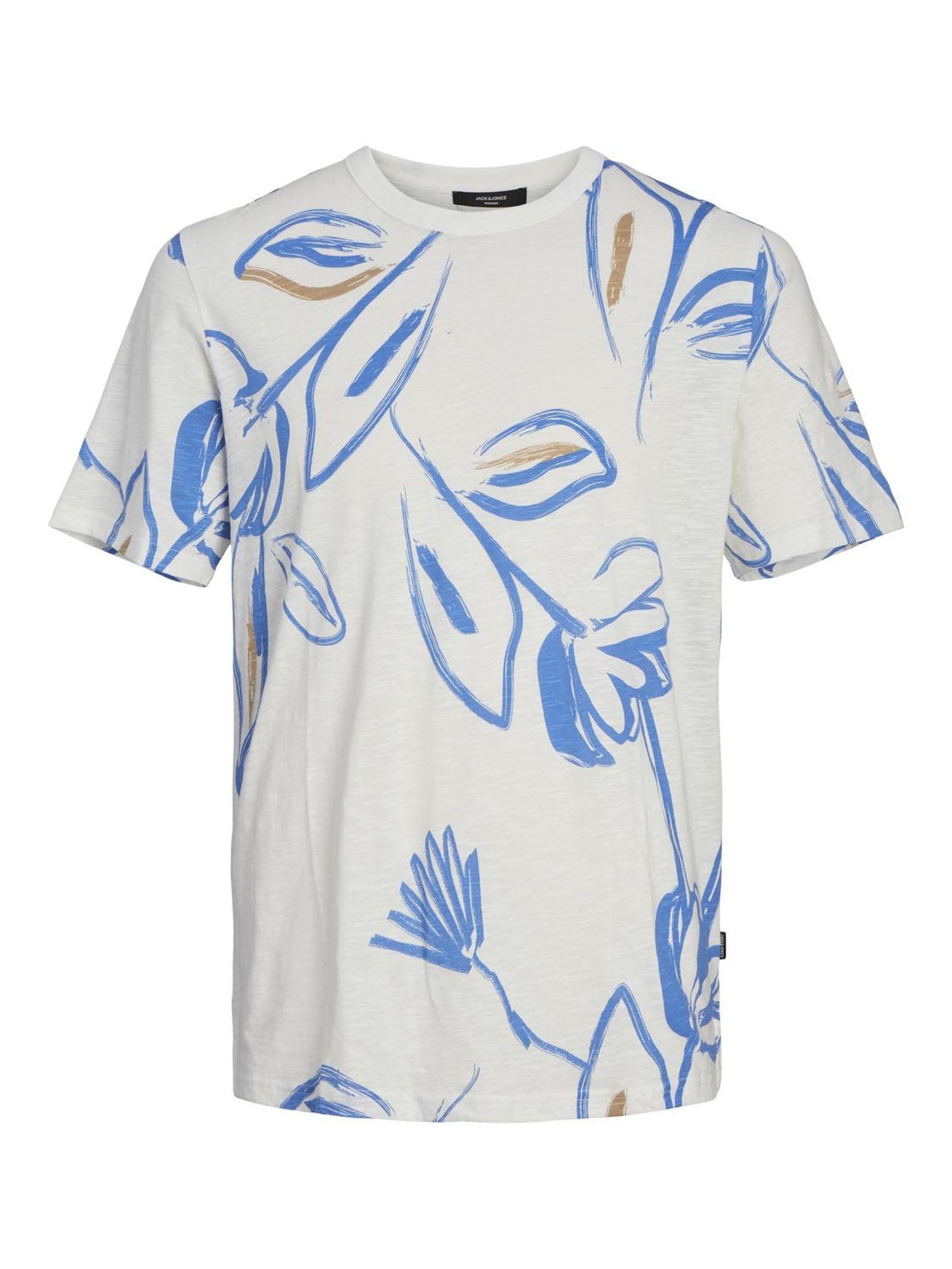 Jack & Jones T-shirt JPRBLAPALMA AOP SS TEE CREW NECK SN