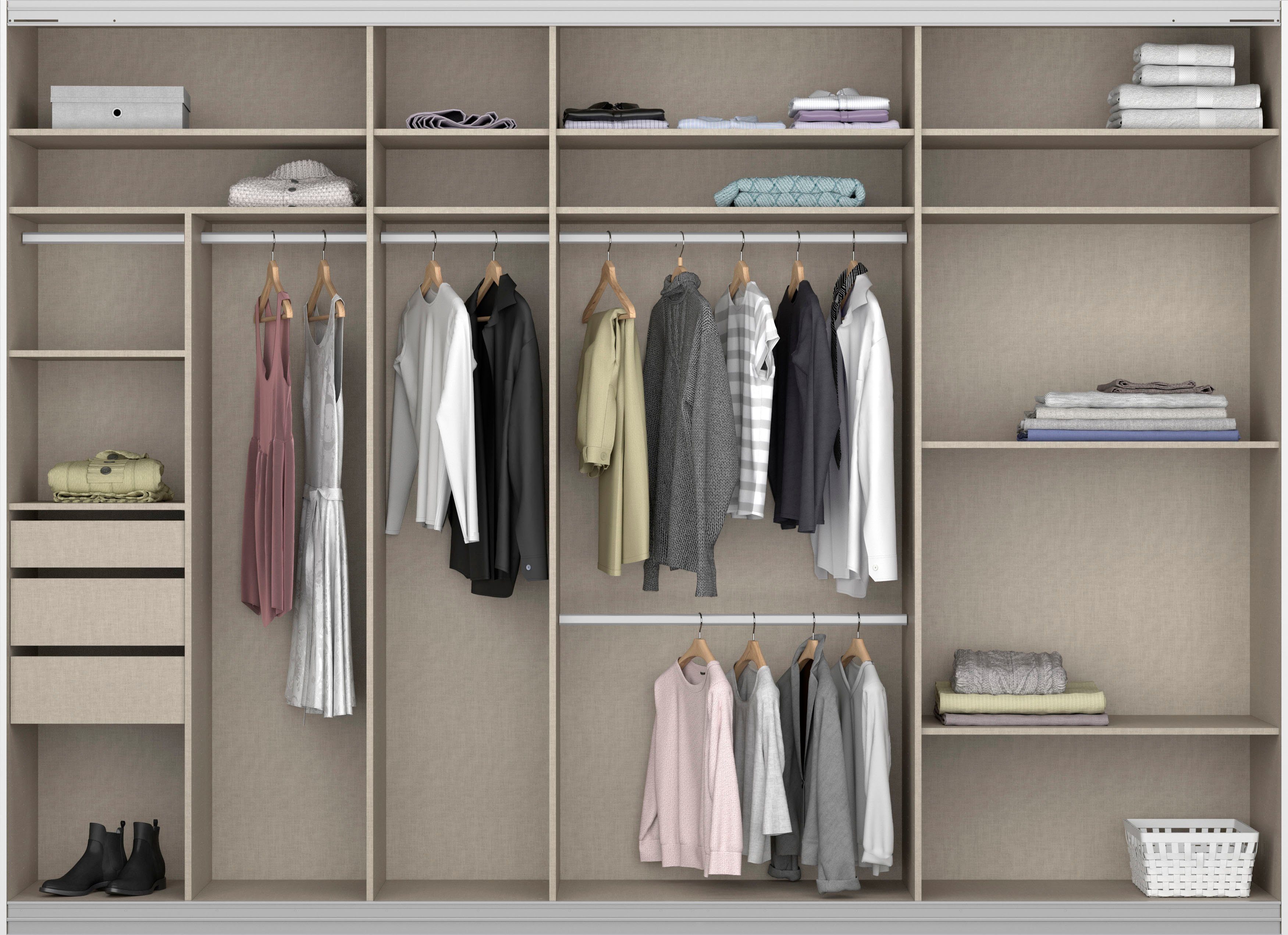 rauch Zweefdeurkast Kledingkast kast garderobe TOPSELLER OTELI incl. binnenindeling
