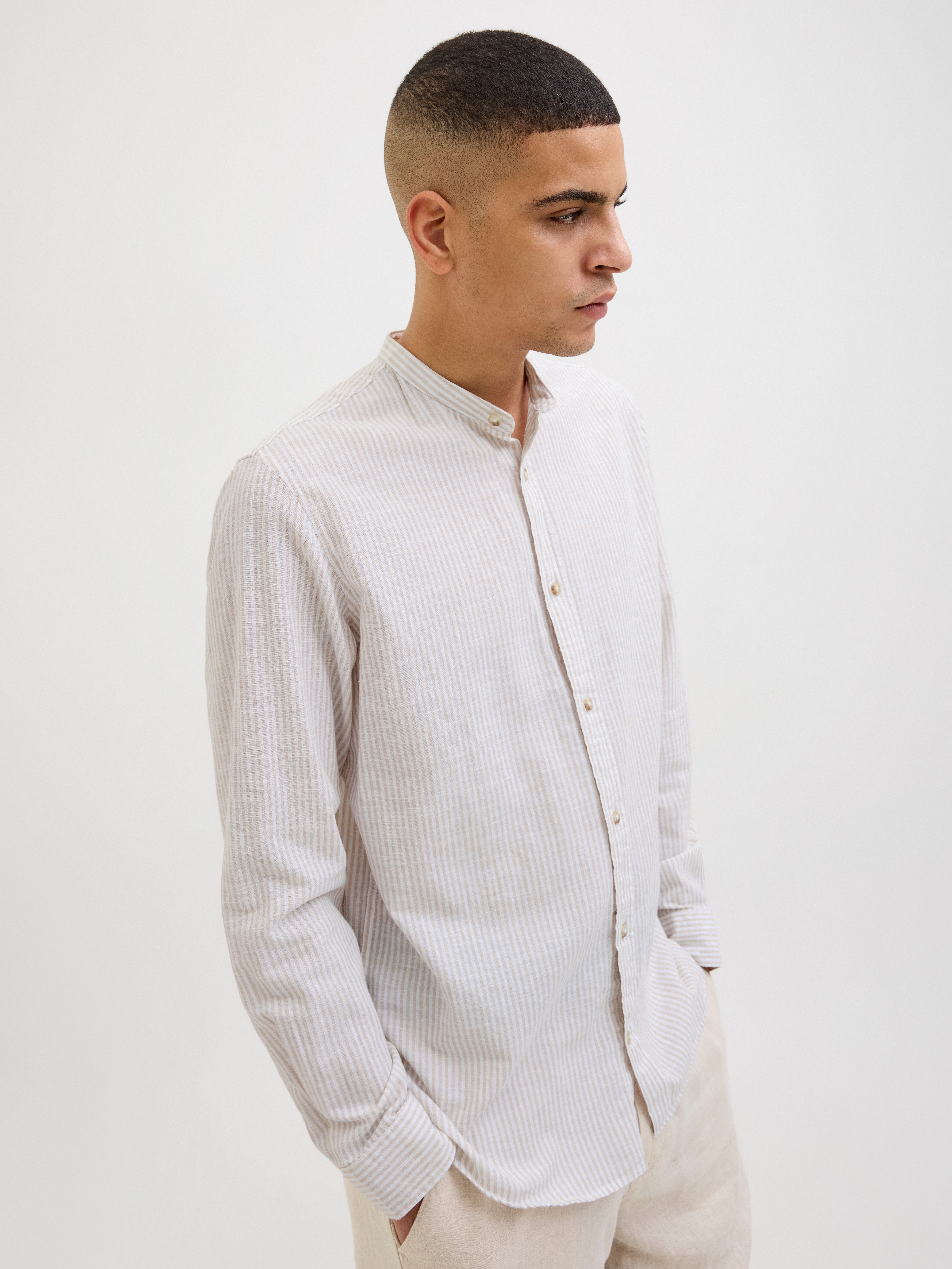 Jack & Jones Overhemd met lange mouwen JJESUMMER BAND SHIRT LS SN