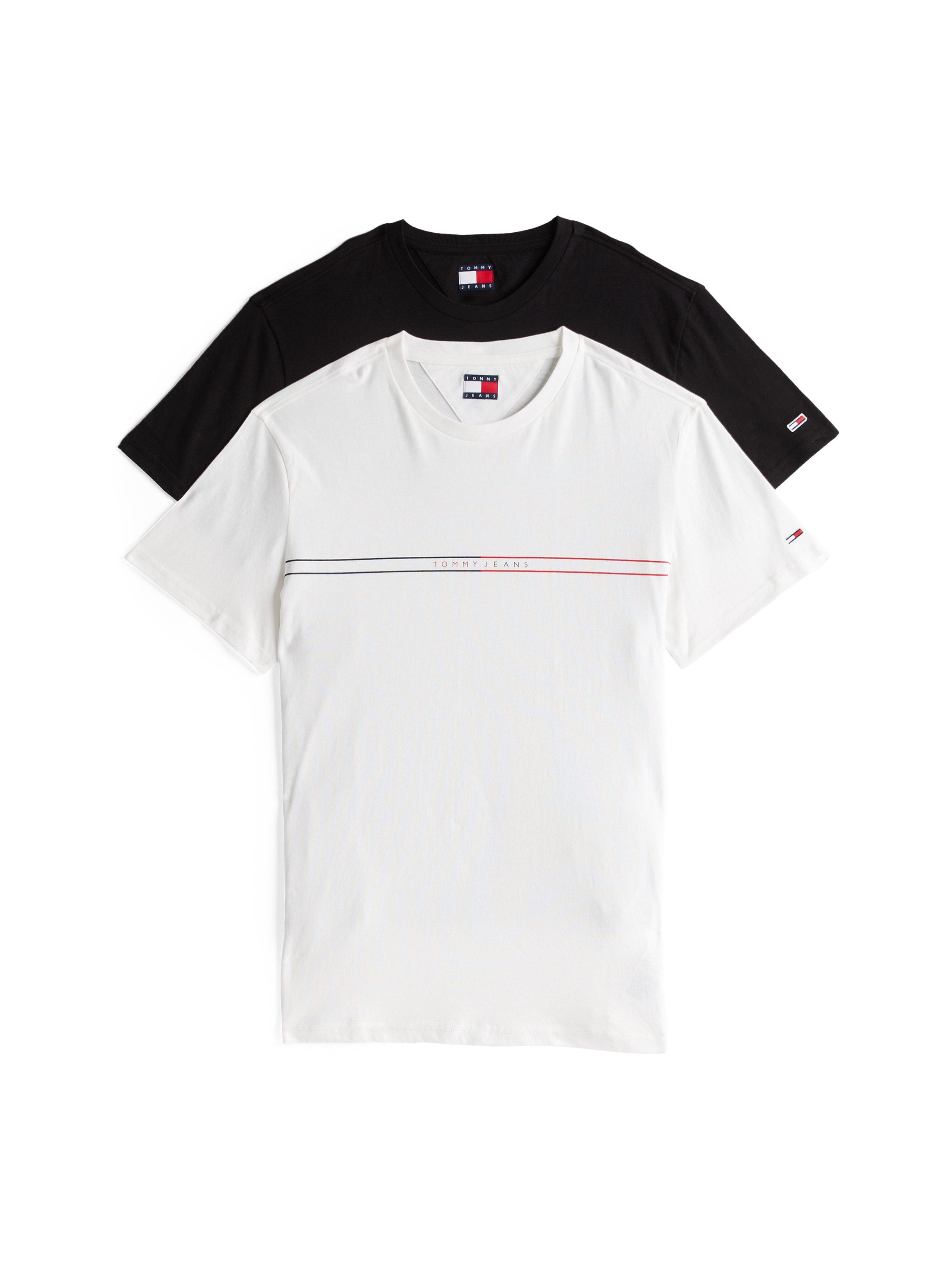 TOMMY JEANS T-shirt TJM SLM ENTRY GRPHC T EXT 2 PCK (set, 2-delig, 2 stuks)