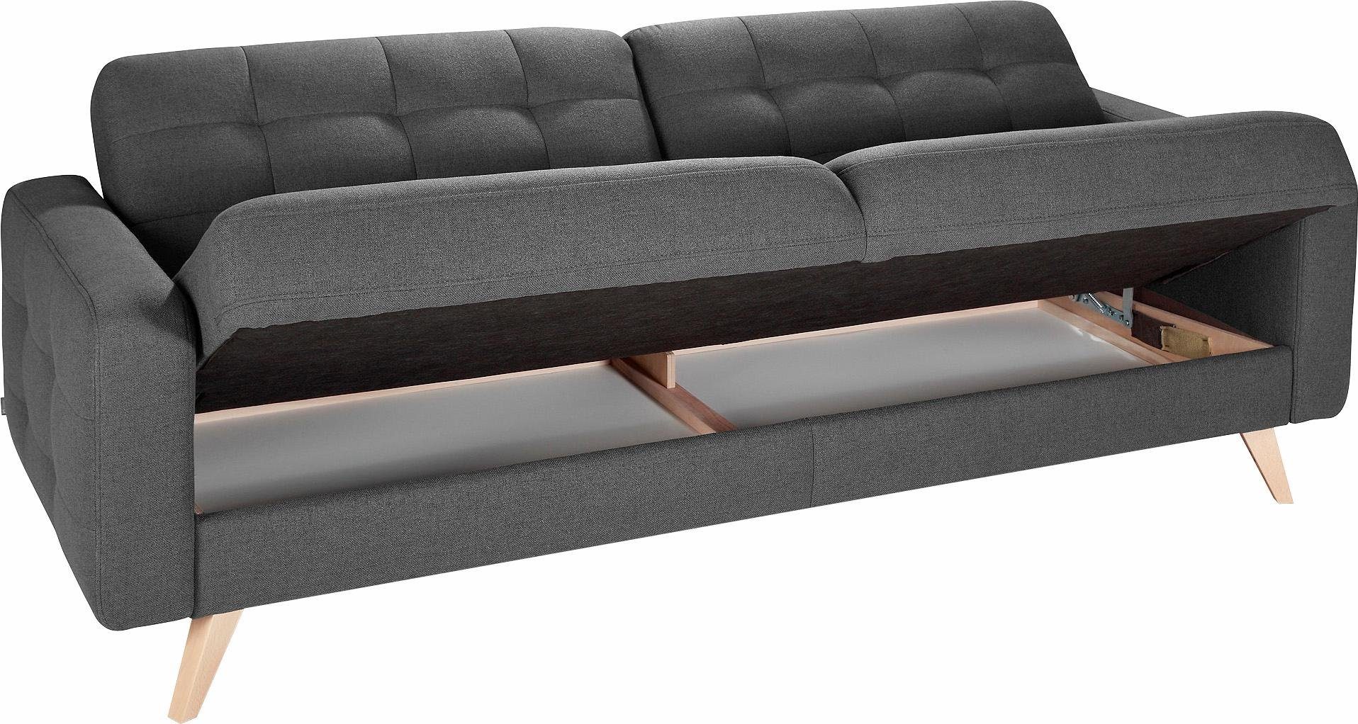 exxpo - sofa fashion 3-zitsbank Nappa, compact en comfortabel, handig, tijdloos design, L-vorm