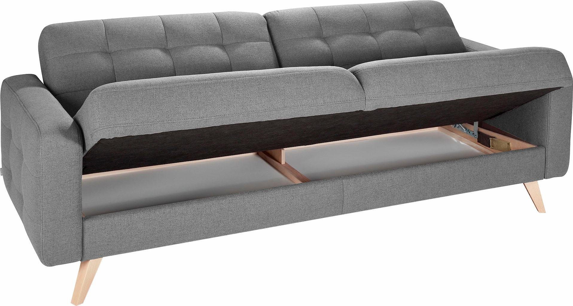 exxpo - sofa fashion 3-zitsbank Nappa, compact en comfortabel, handig, tijdloos design, L-vorm