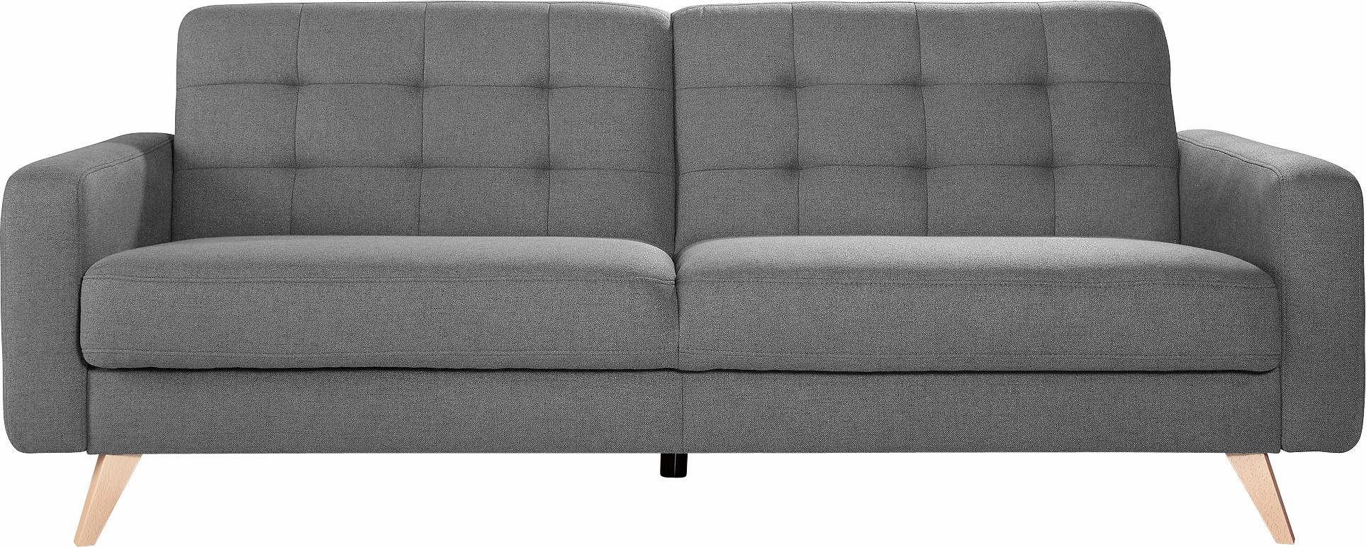 exxpo - sofa fashion 3-zitsbank Nappa, compact en comfortabel, handig, tijdloos design, L-vorm