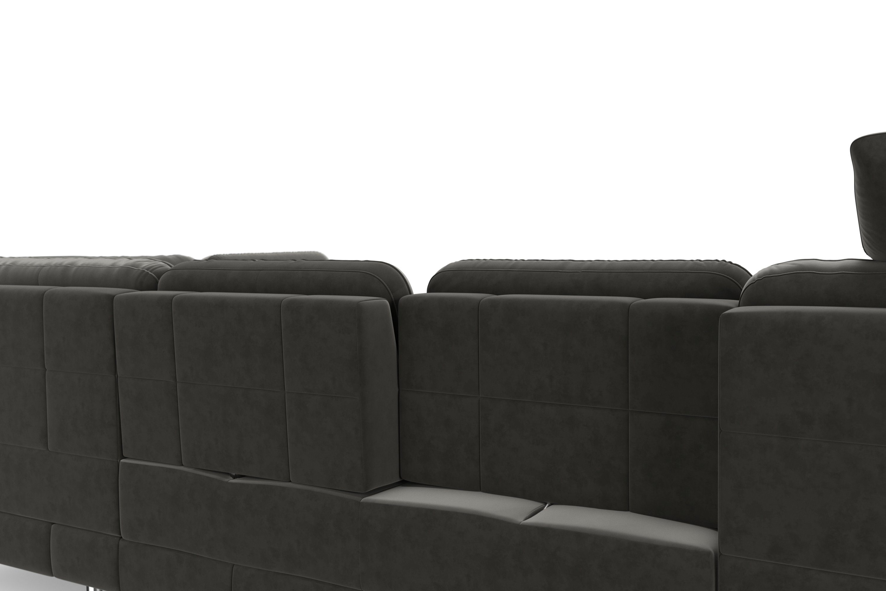 sit&more Zithoek Bendigo U-vorm inclusief zitdiepteverstelling, bodemvrijheid 12 cm, in 2 pootkleuren