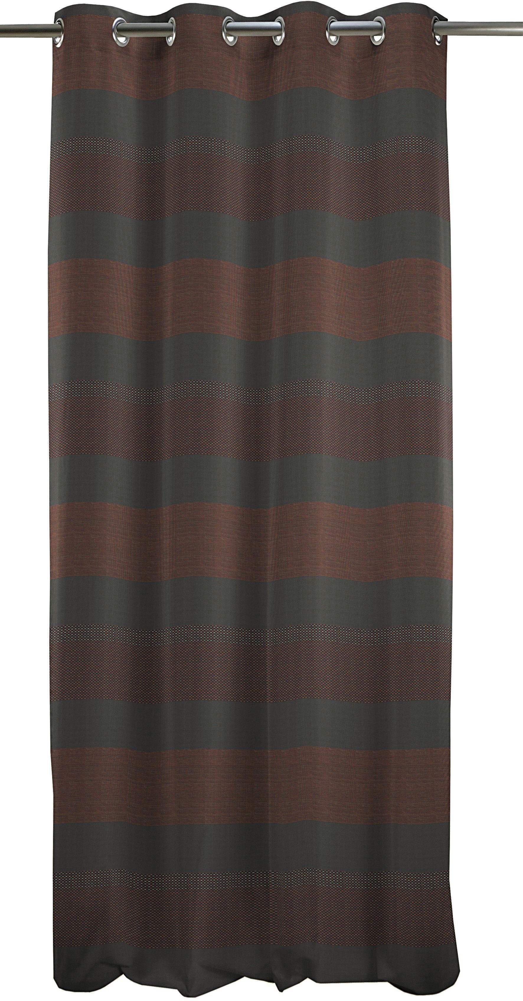 APELT Gordijn Lennox HxB: 245x140 (1 stuk) kant & klaar gordijnen maat H/B: 245/140 cm bruin