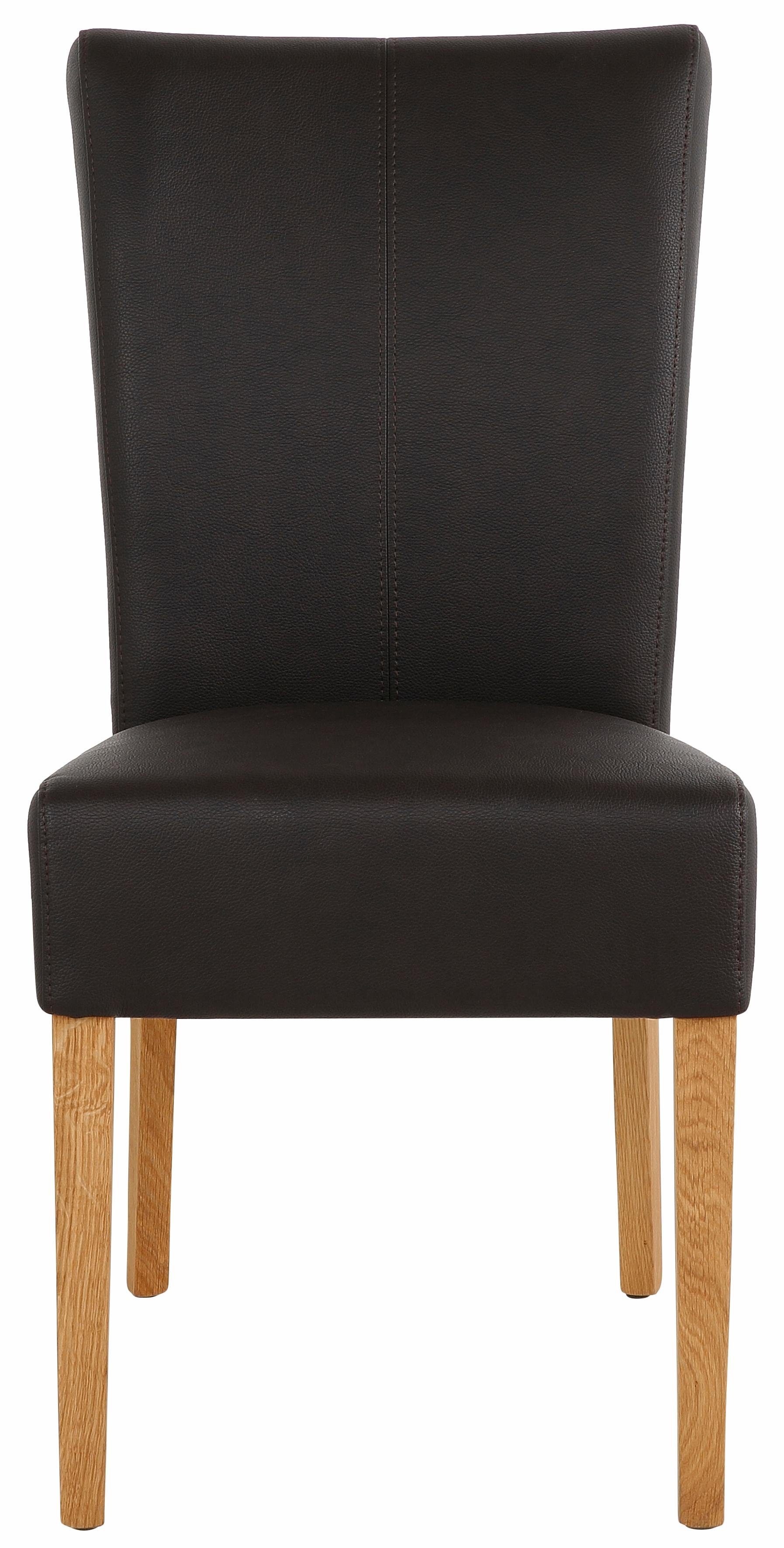 Home affaire Eetkamerstoel Queen Polsterstoel BESTSELLER verschillende type bekleding, massief houten onderstel (set)