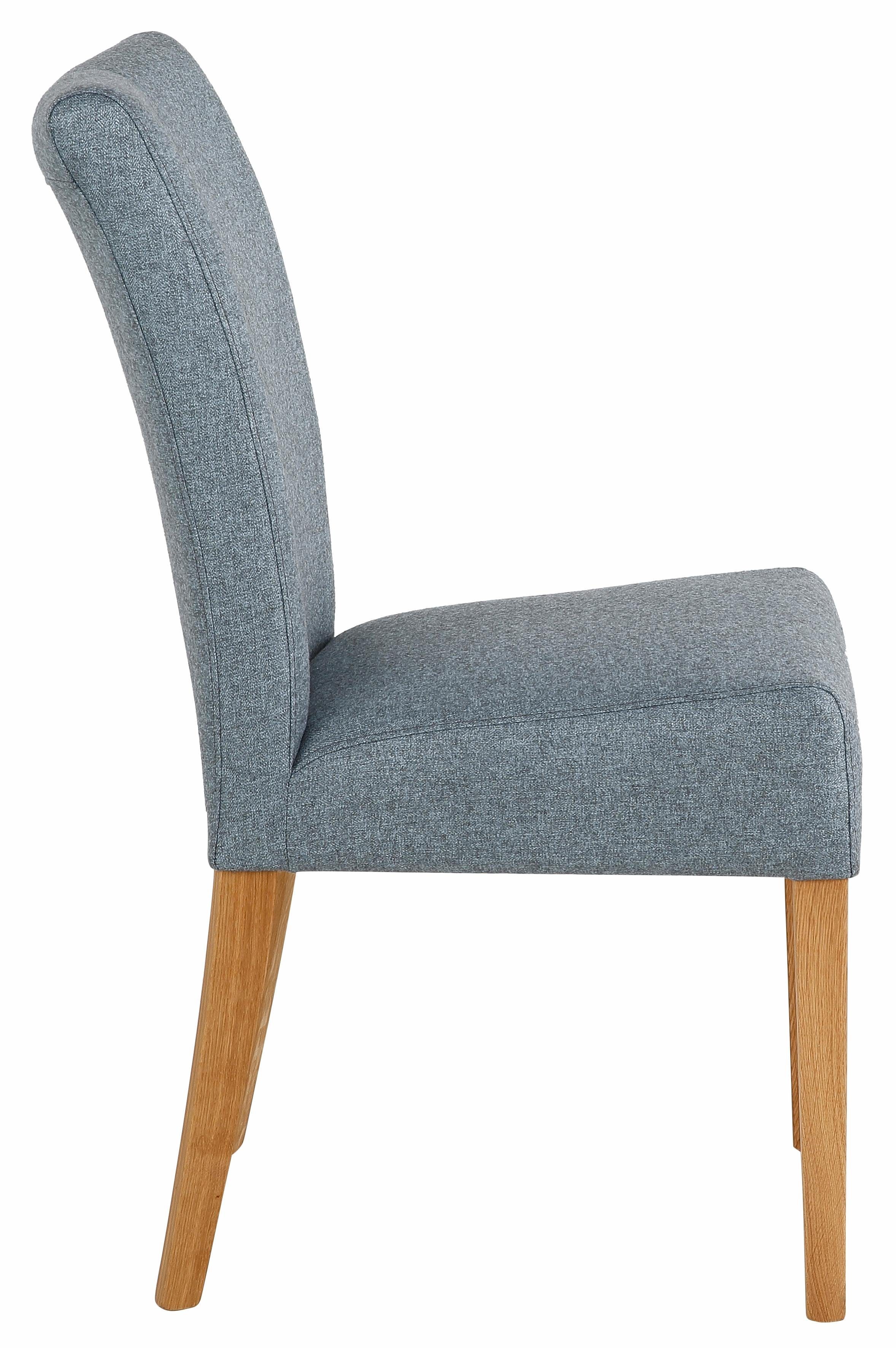 Home affaire Eetkamerstoel Queen Polsterstoel BESTSELLER verschillende type bekleding, massief houten onderstel (set)
