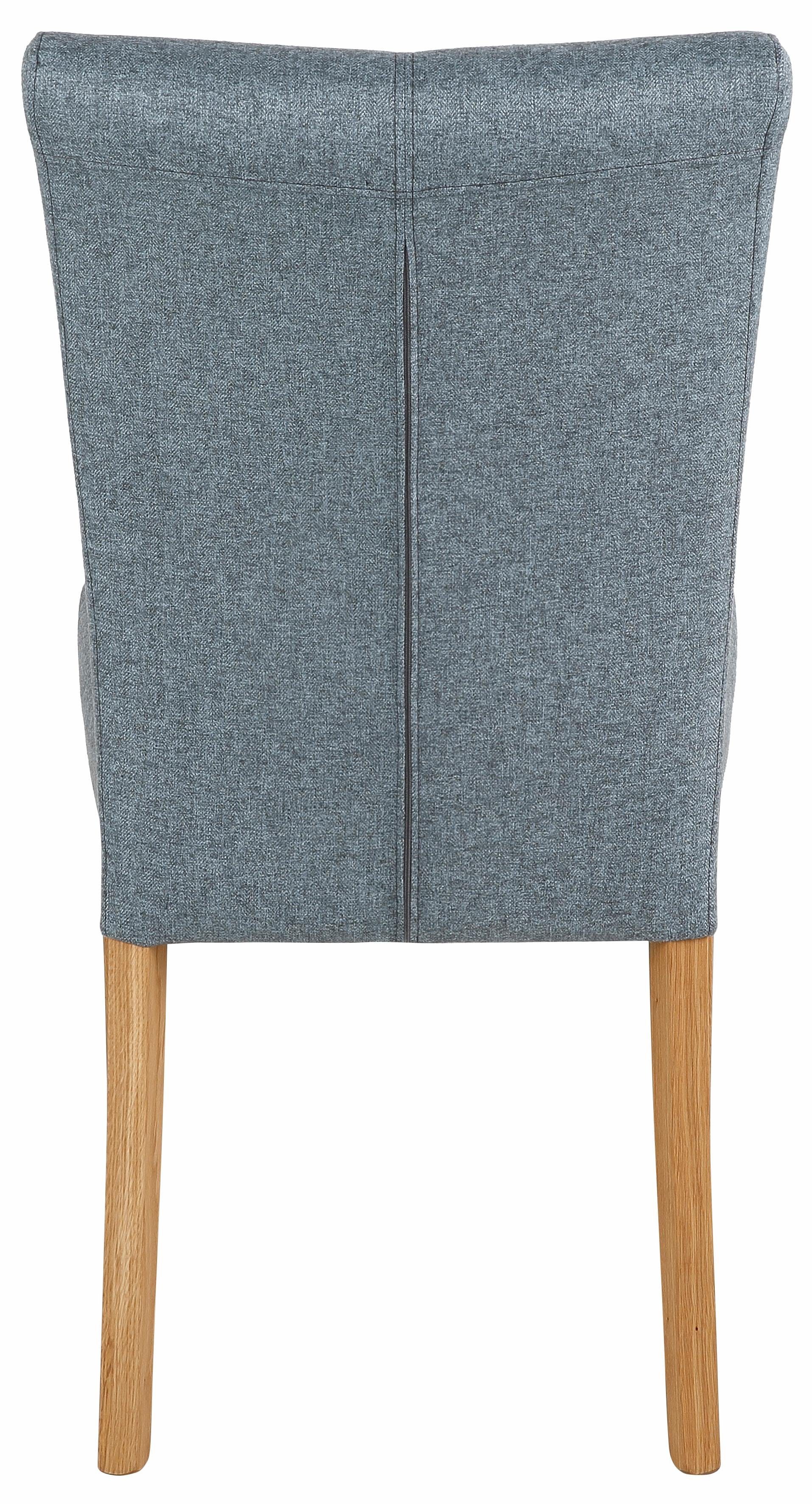 Home affaire Eetkamerstoel Queen Polsterstoel BESTSELLER verschillende type bekleding, massief houten onderstel (set)