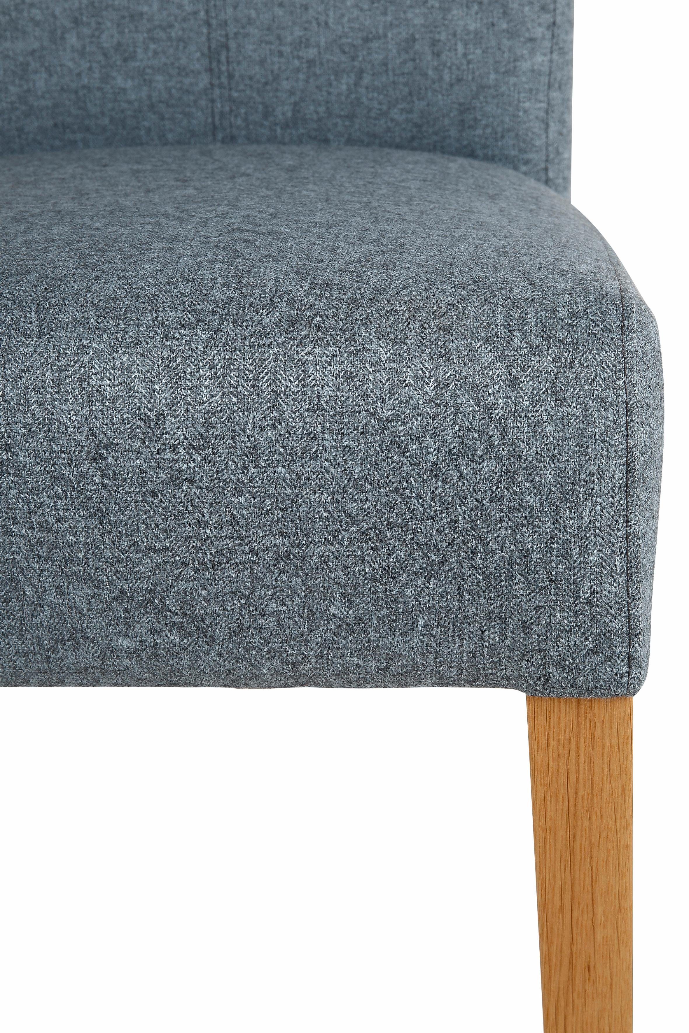 Home affaire Eetkamerstoel Queen Polsterstoel BESTSELLER verschillende type bekleding, massief houten onderstel (set)