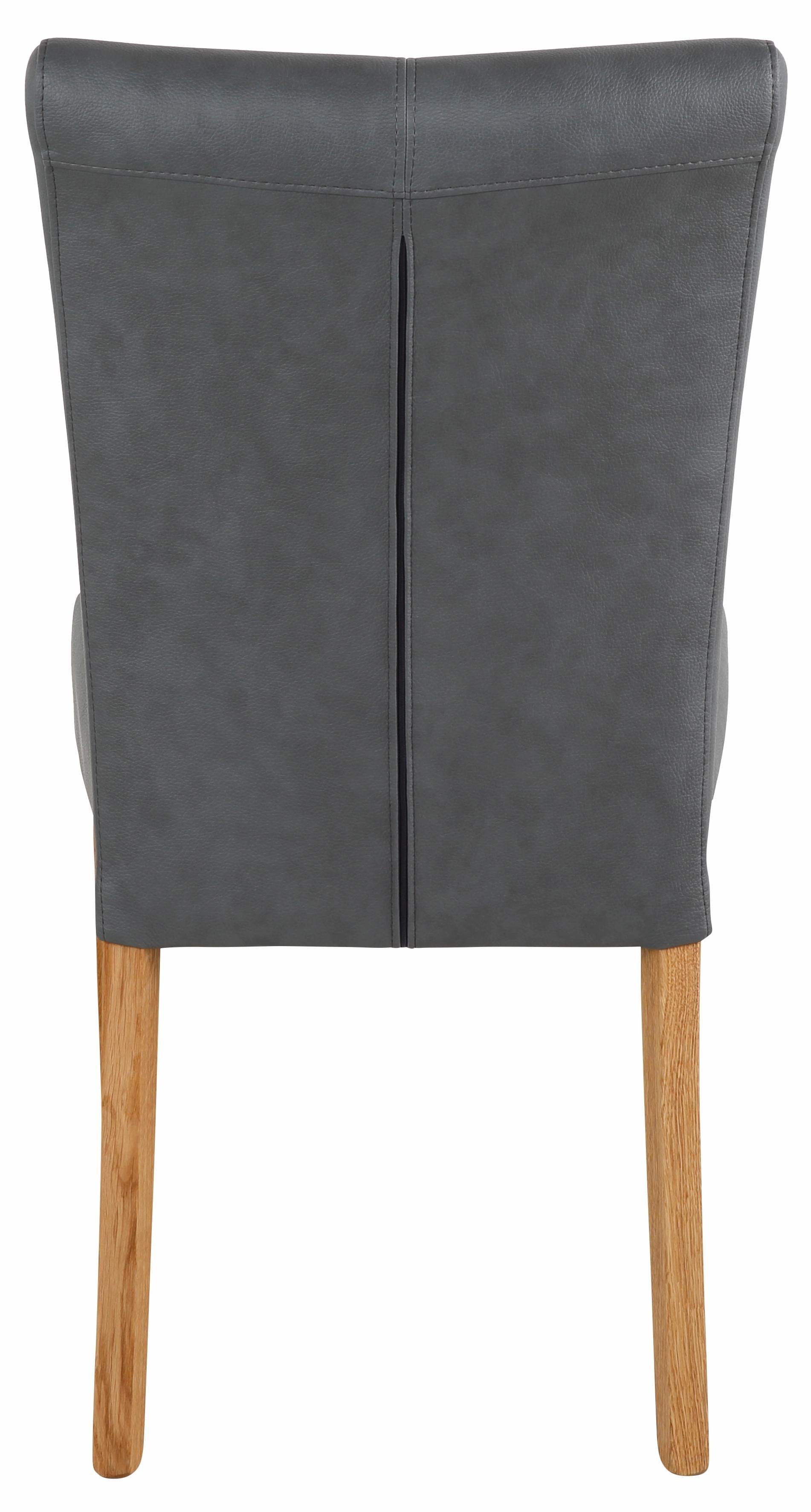 Home affaire Eetkamerstoel Queen Polsterstoel BESTSELLER verschillende type bekleding, massief houten onderstel (set)