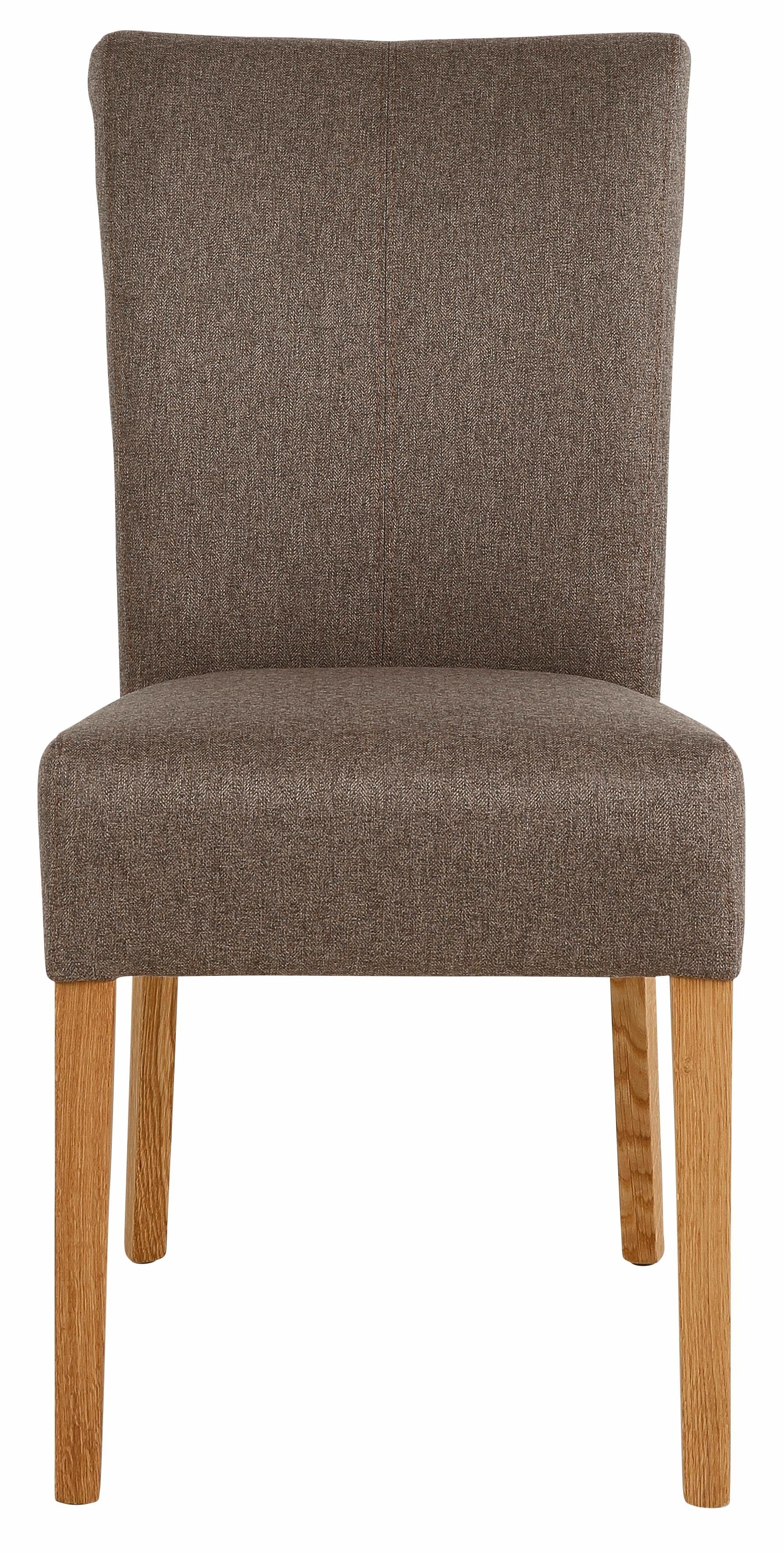 Home affaire Eetkamerstoel Queen Polsterstoel BESTSELLER verschillende type bekleding, massief houten onderstel (set)