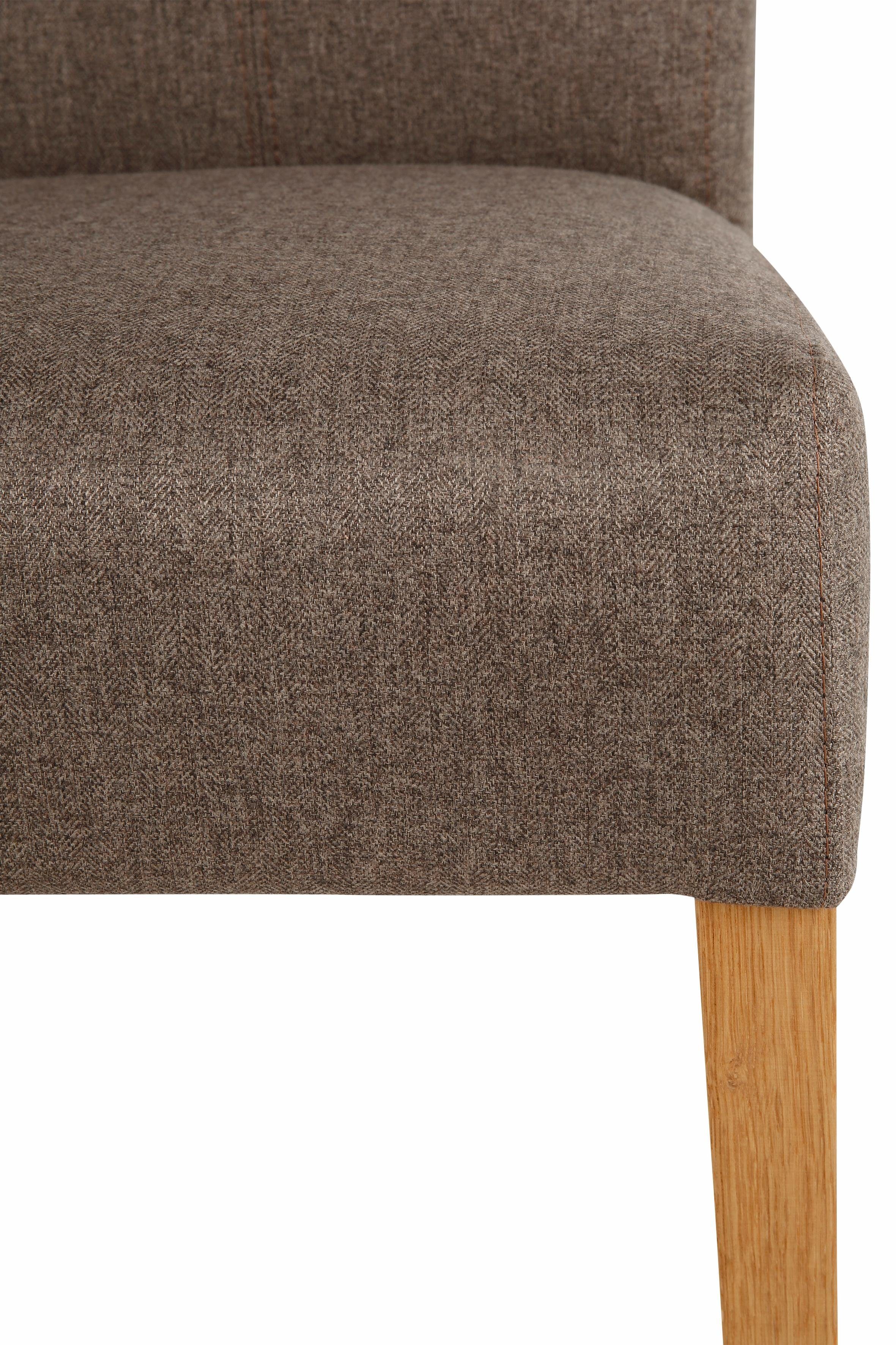 Home affaire Eetkamerstoel Queen Polsterstoel BESTSELLER verschillende type bekleding, massief houten onderstel (set)