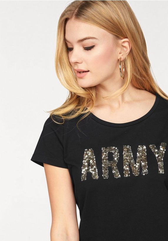 VERO MODA shirt met ronde hals »ARMY« VERO MODA shirt met ronde hals »ARMY«