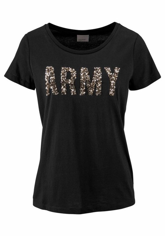 VERO MODA shirt met ronde hals »ARMY« VERO MODA shirt met ronde hals »ARMY«
