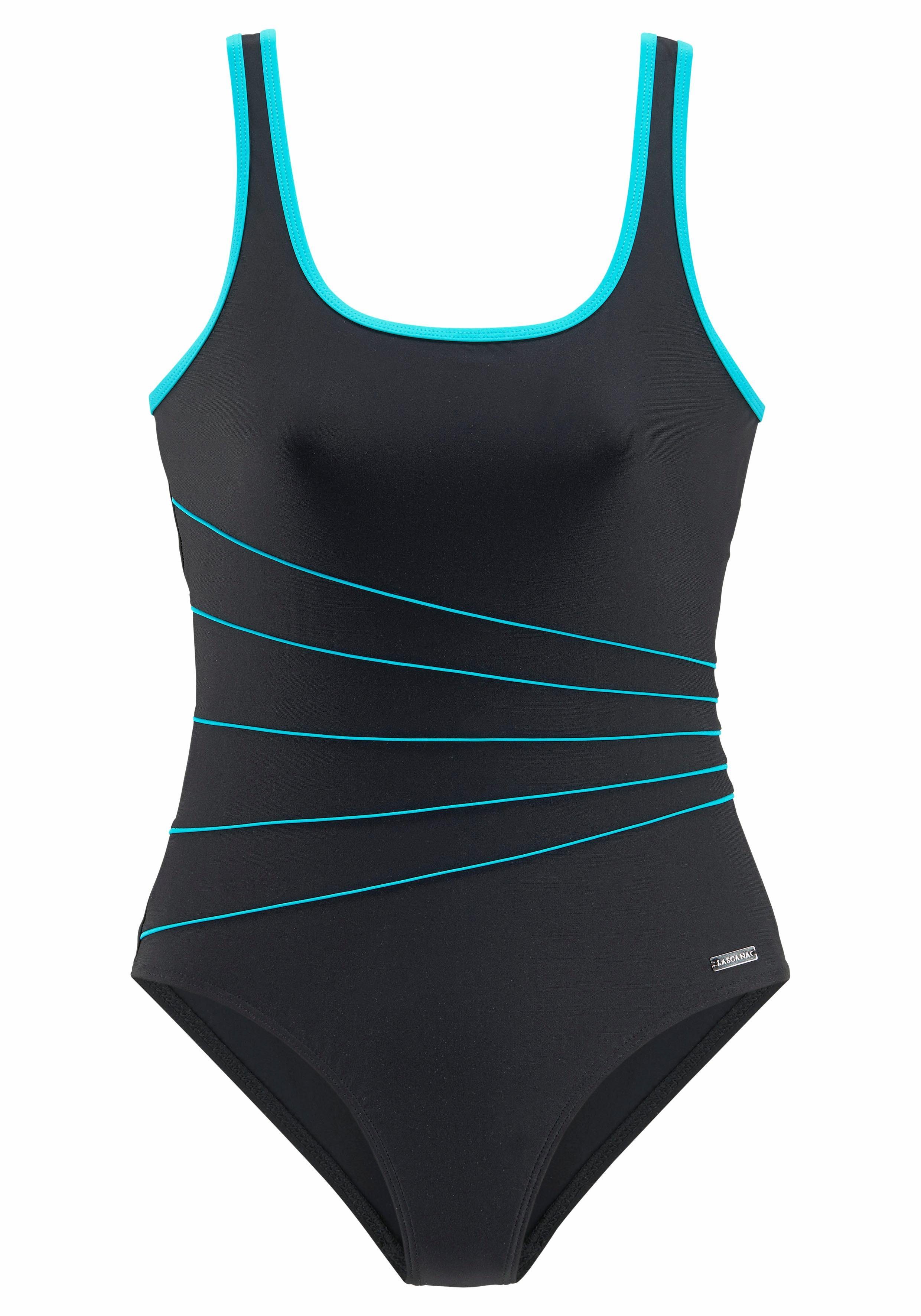 Lascana Badpak met contrastpaspels en modellerend effect