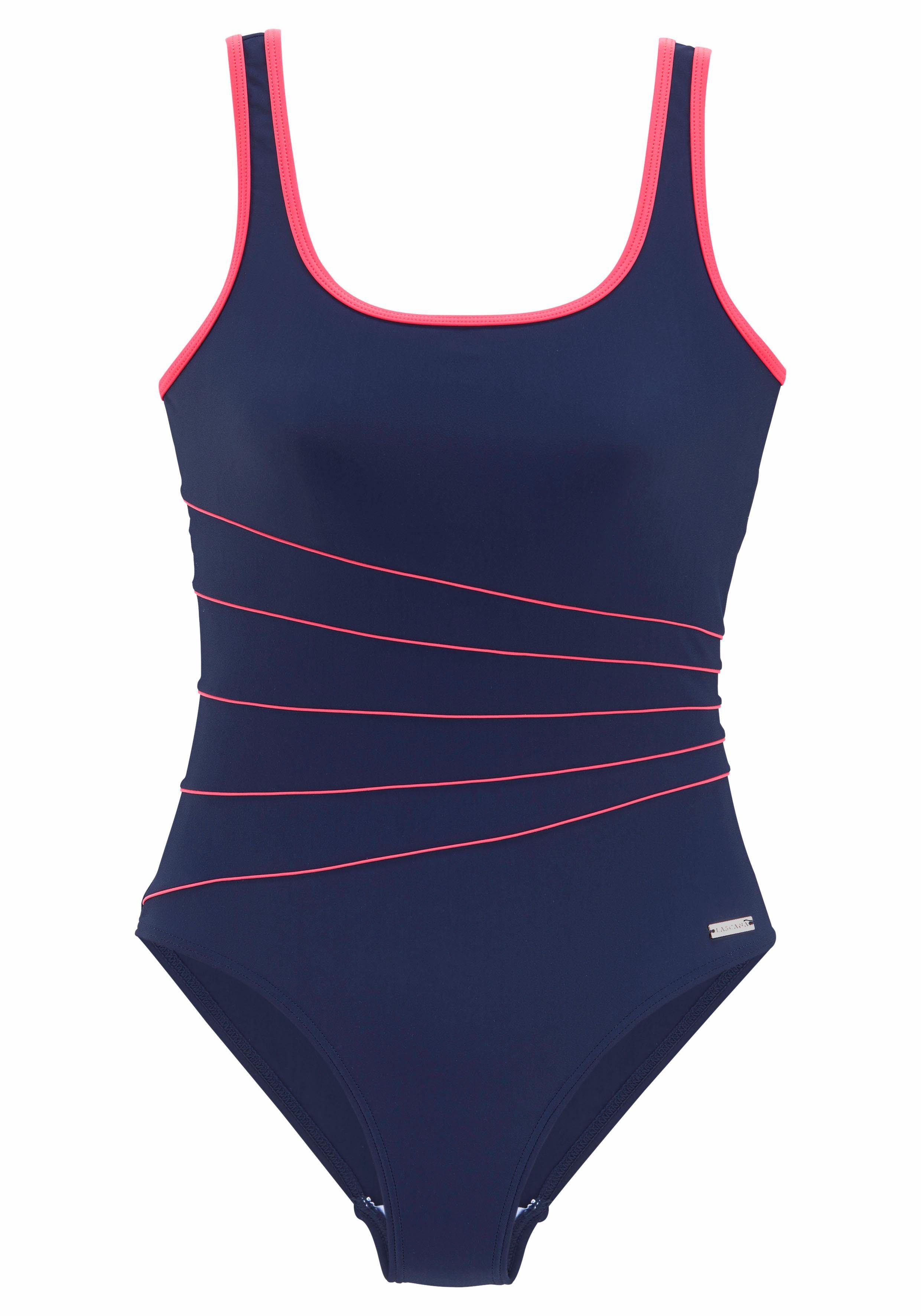 Lascana Badpak met contrastpaspels en modellerend effect