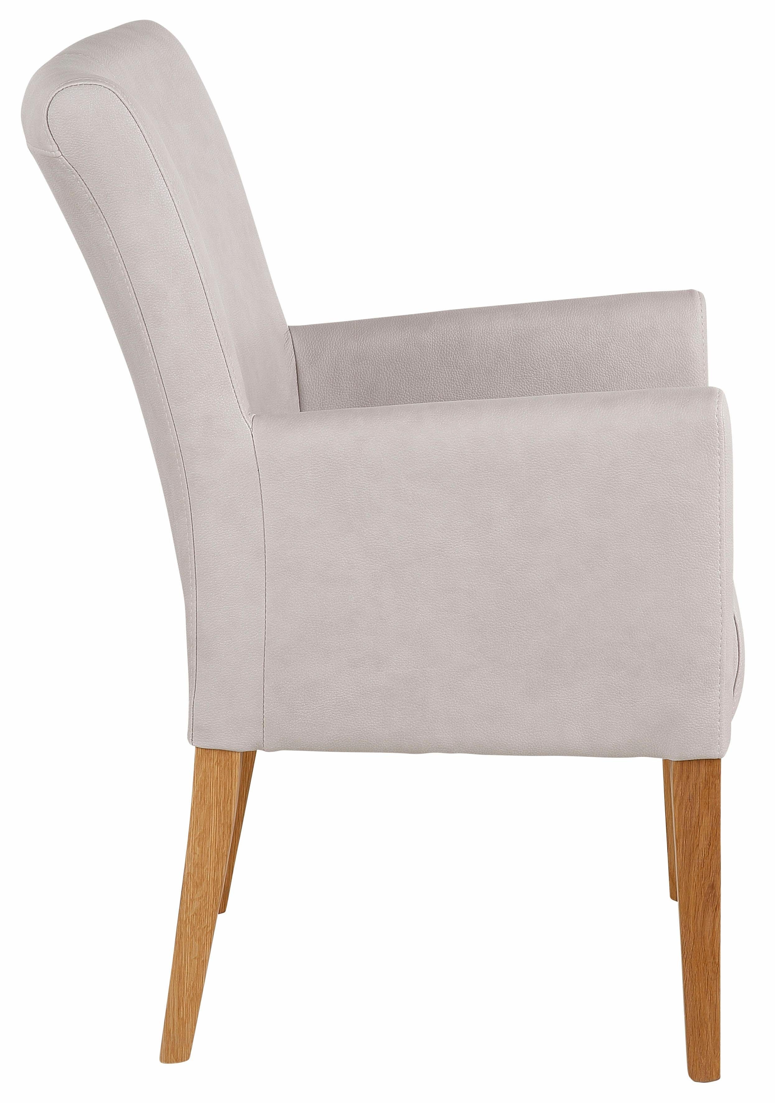 Home affaire Stoel met armleuningen King BESTSELLER! Eetkamerstoel met comfortabele bekleding, eetkamerstoel met armleuningen