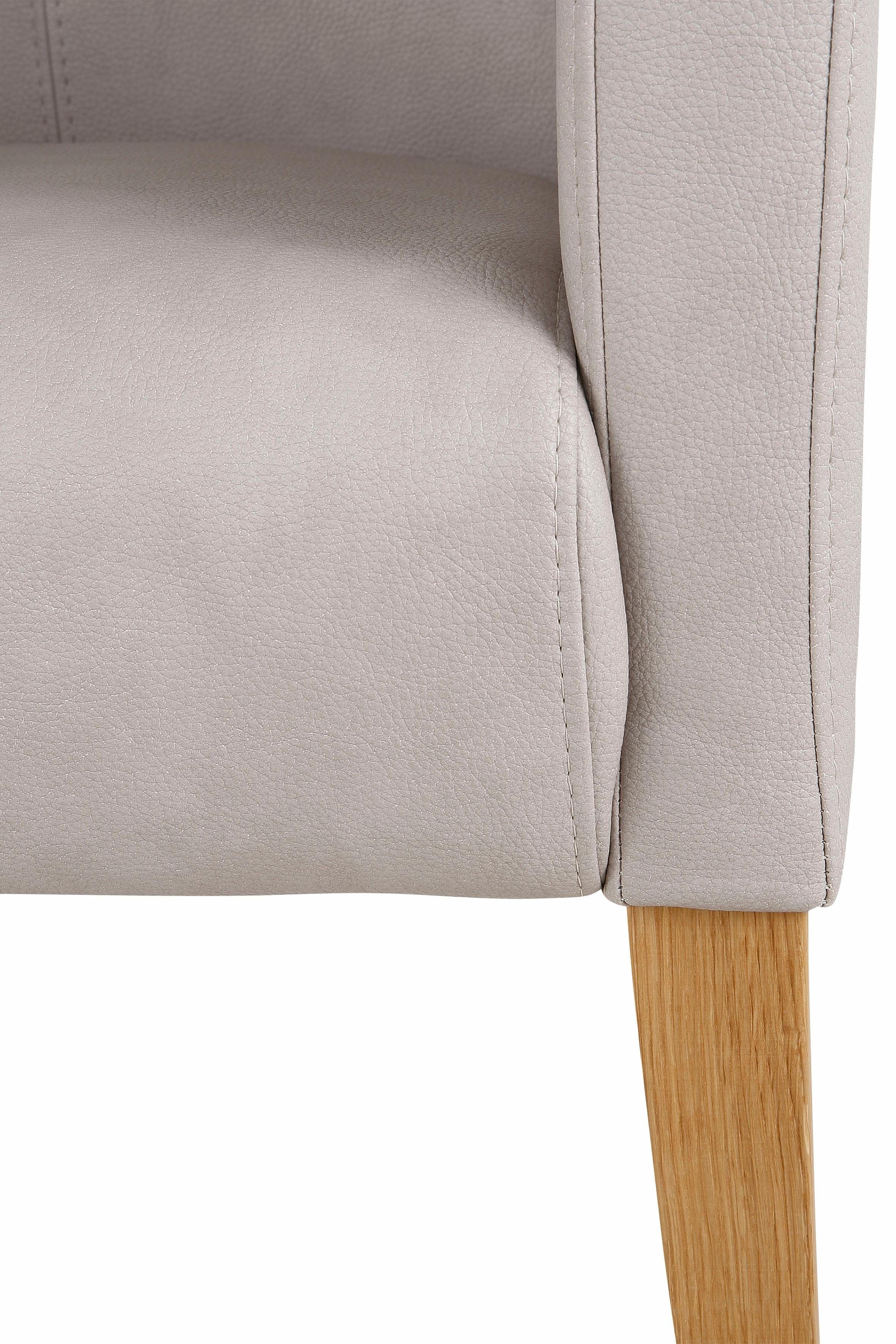 Home affaire Stoel met armleuningen King BESTSELLER! Eetkamerstoel met comfortabele bekleding, eetkamerstoel met armleuningen