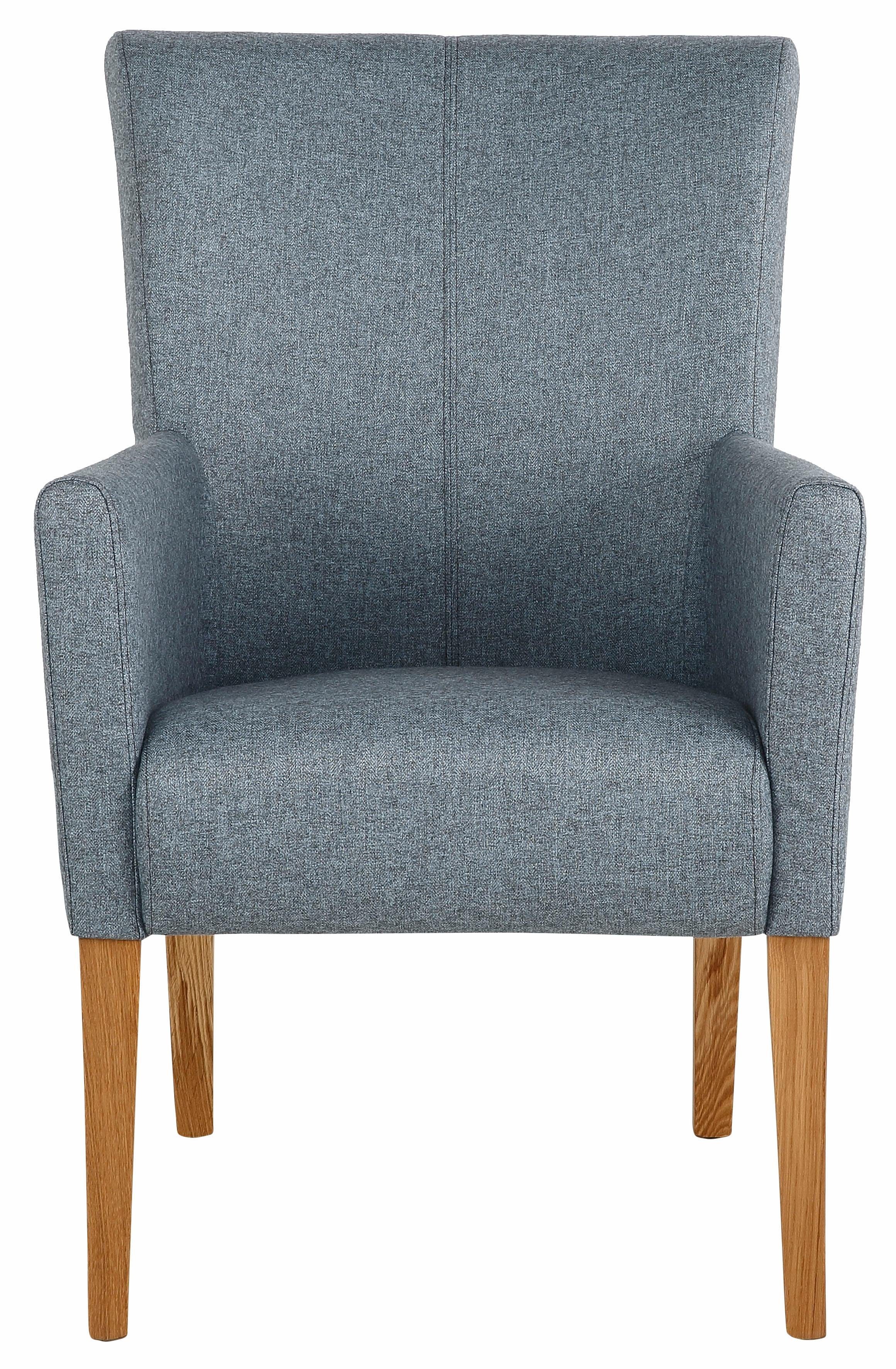 Home affaire Stoel met armleuningen King BESTSELLER! Eetkamerstoel met comfortabele bekleding, eetkamerstoel met armleuningen