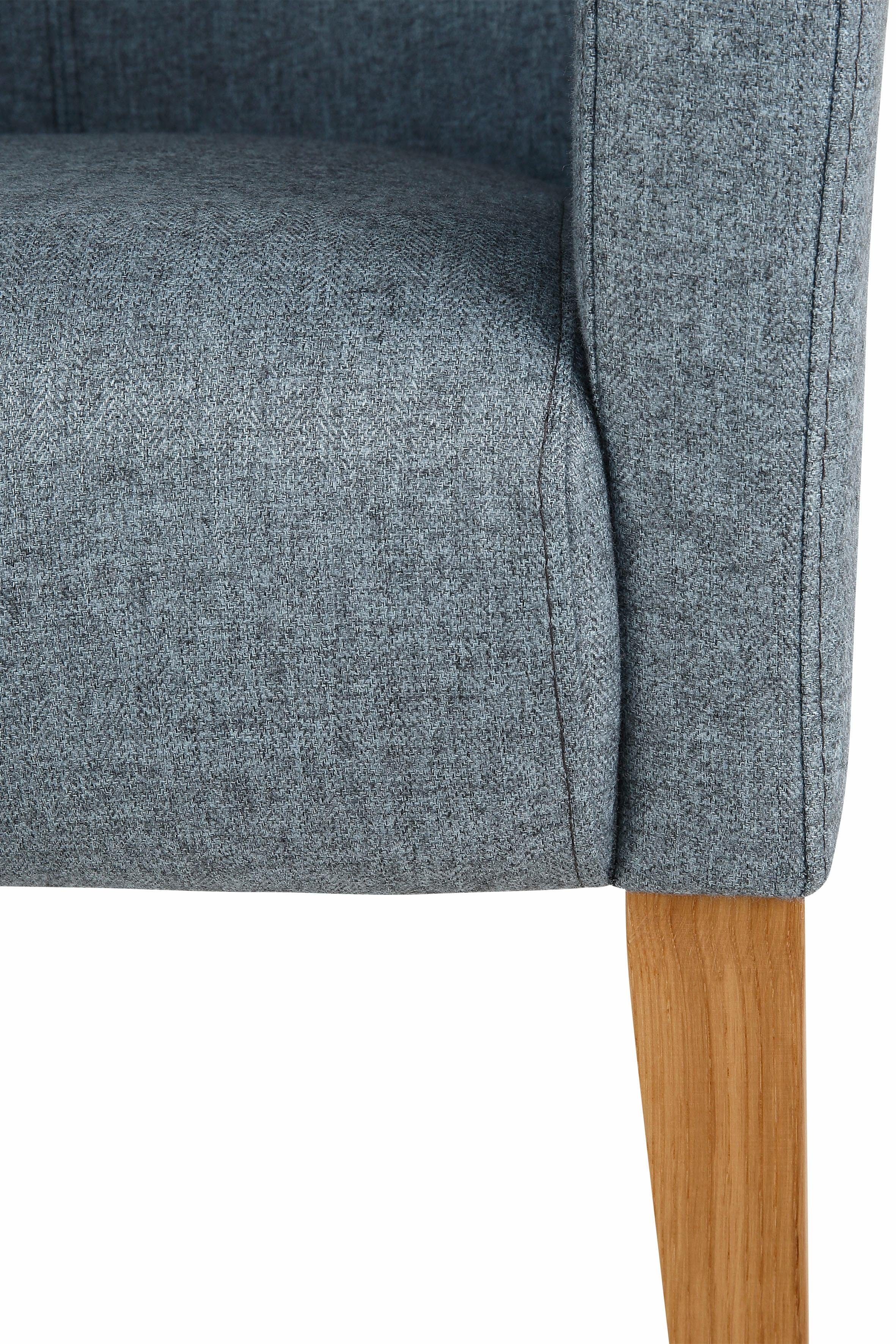 Home affaire Stoel met armleuningen King BESTSELLER! Eetkamerstoel met comfortabele bekleding, eetkamerstoel met armleuningen