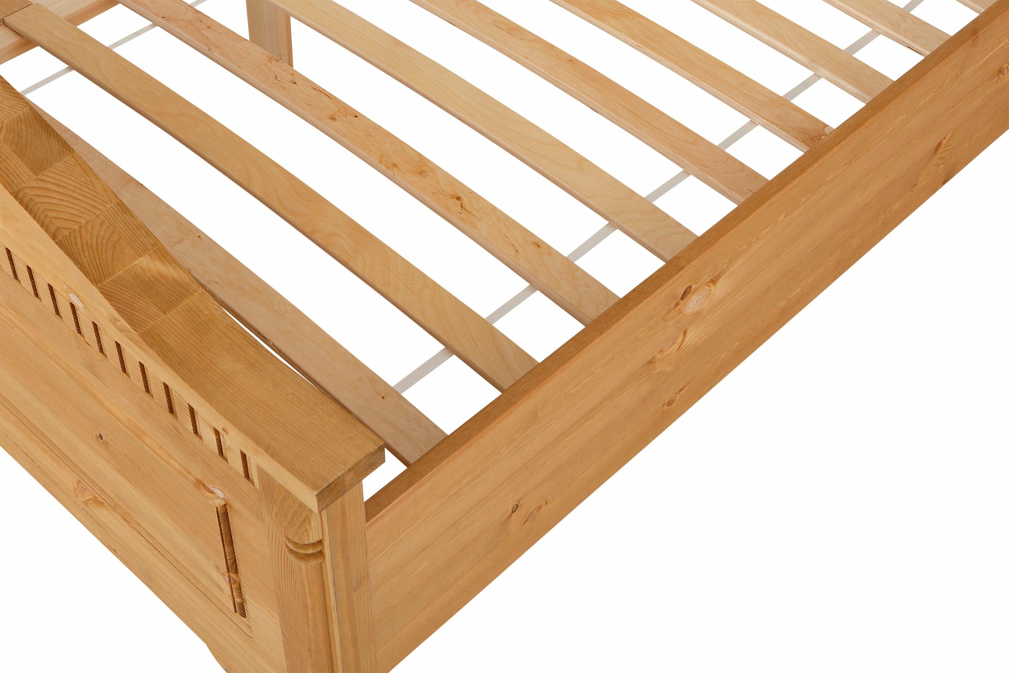 Home affaire Massief houten ledikant Graz, hoge belasting, klassieke landelijke stijl, FSC® gecertificeerd