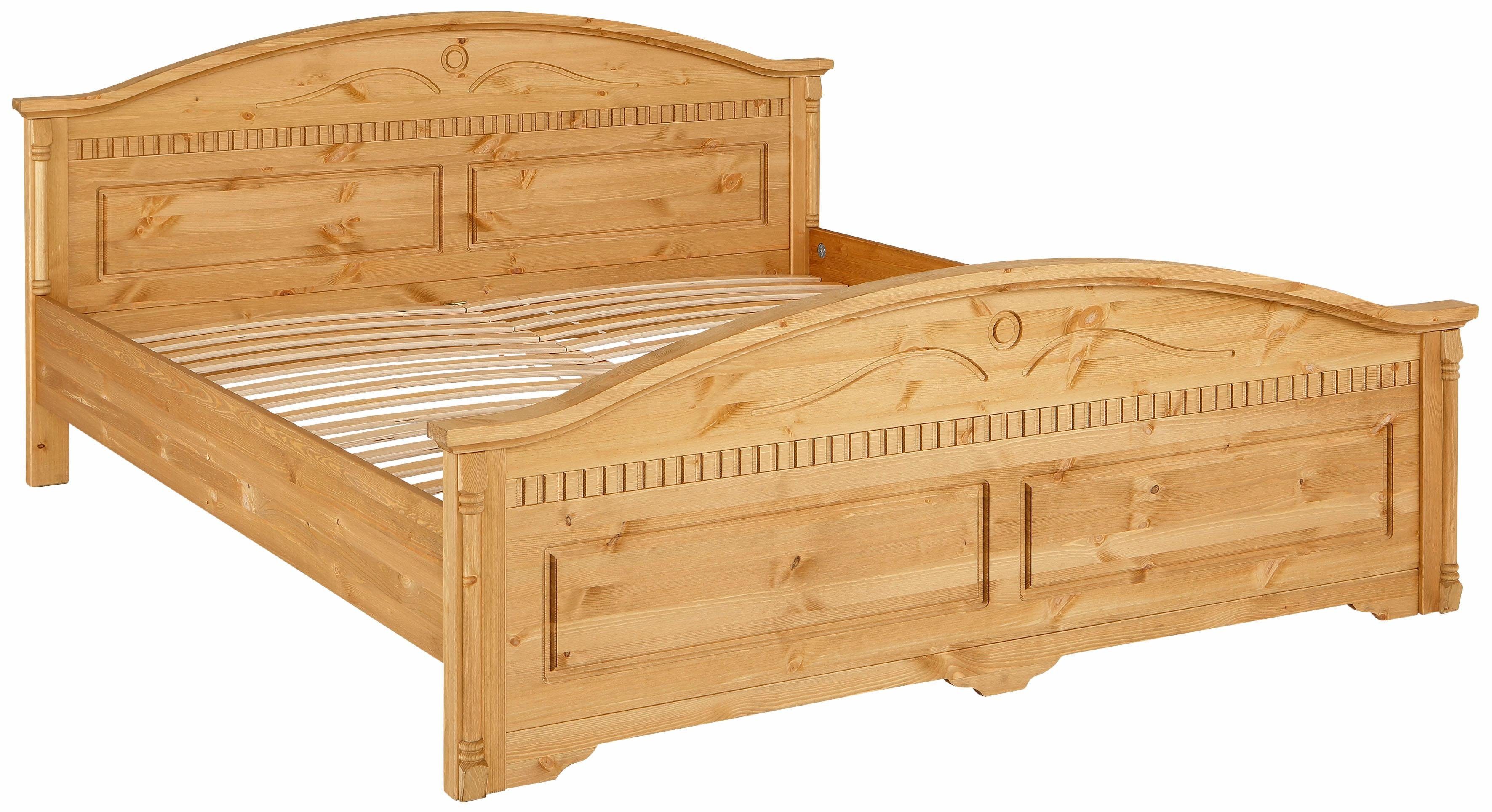Home affaire Massief houten ledikant Graz, hoge belasting, klassieke landelijke stijl, FSC® gecertificeerd